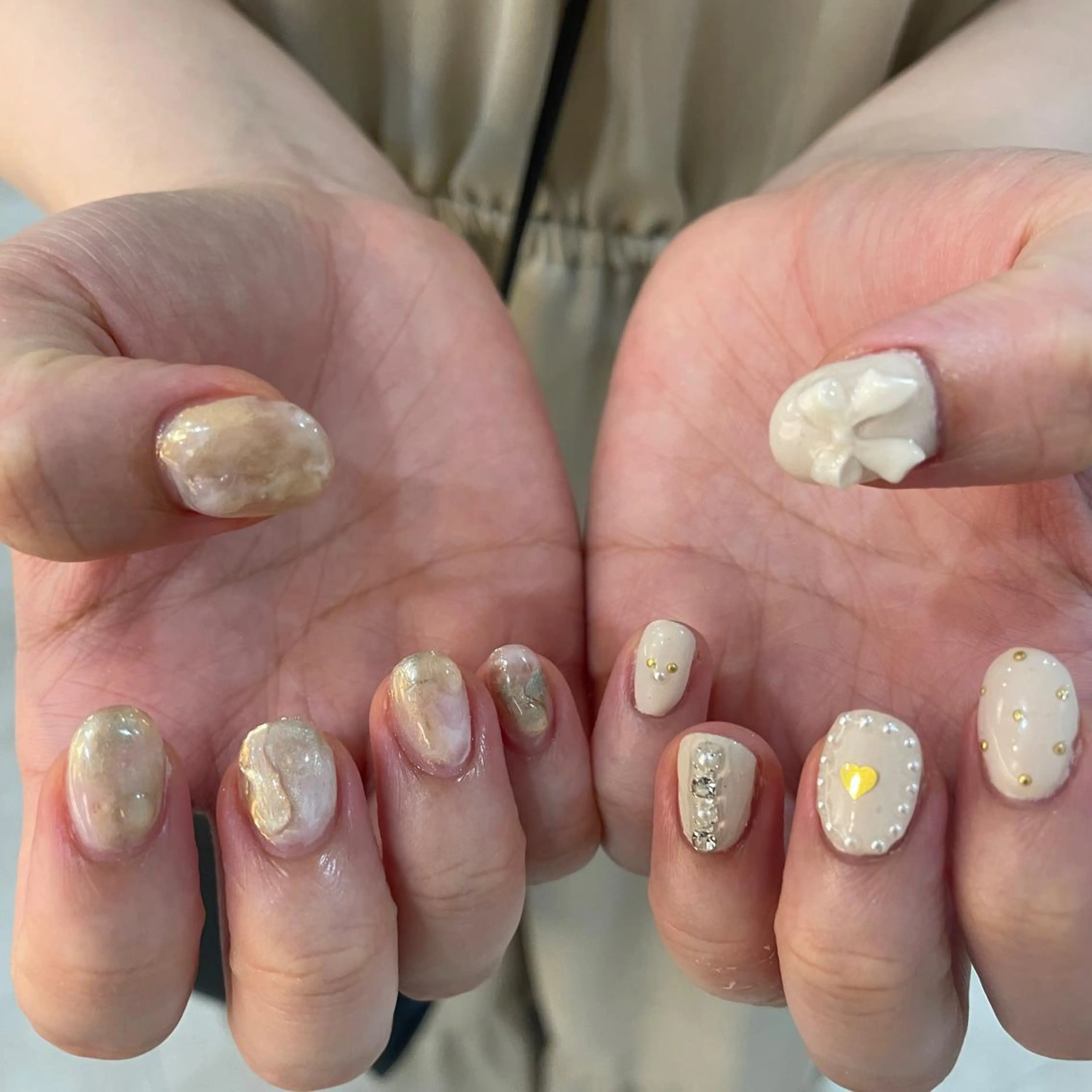 ネイル ハンドネイル フットネイル ゆびノさき茨木店 ニュアンス/アートのネイルデザイン