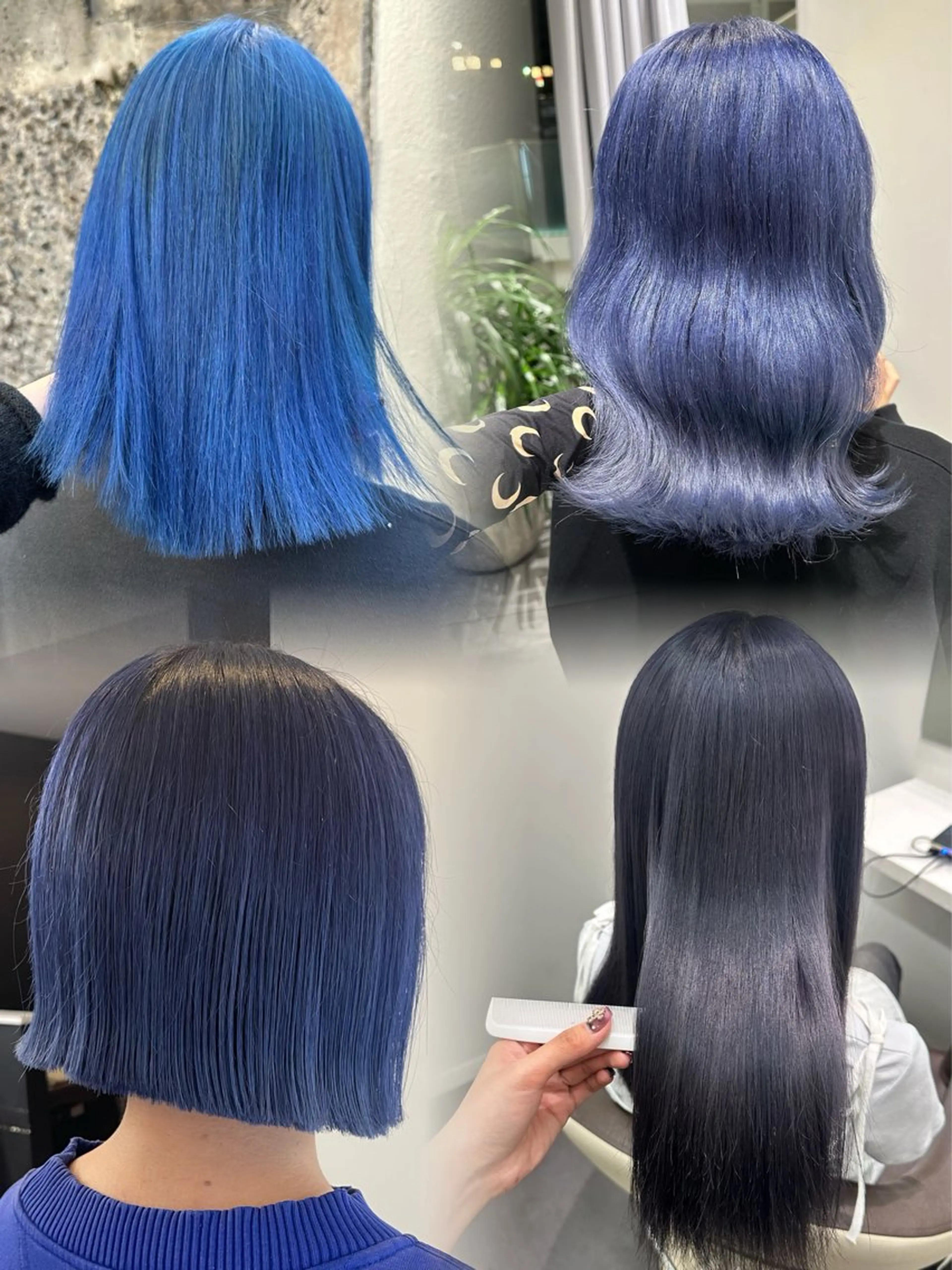 ロング カラー ブリーチ ブルーカラー ケアブリーチ ダブルカラー ハイトーンカラー 💋ハイトーンデザイ ンヘア💋A'nyuのヘアスタイル