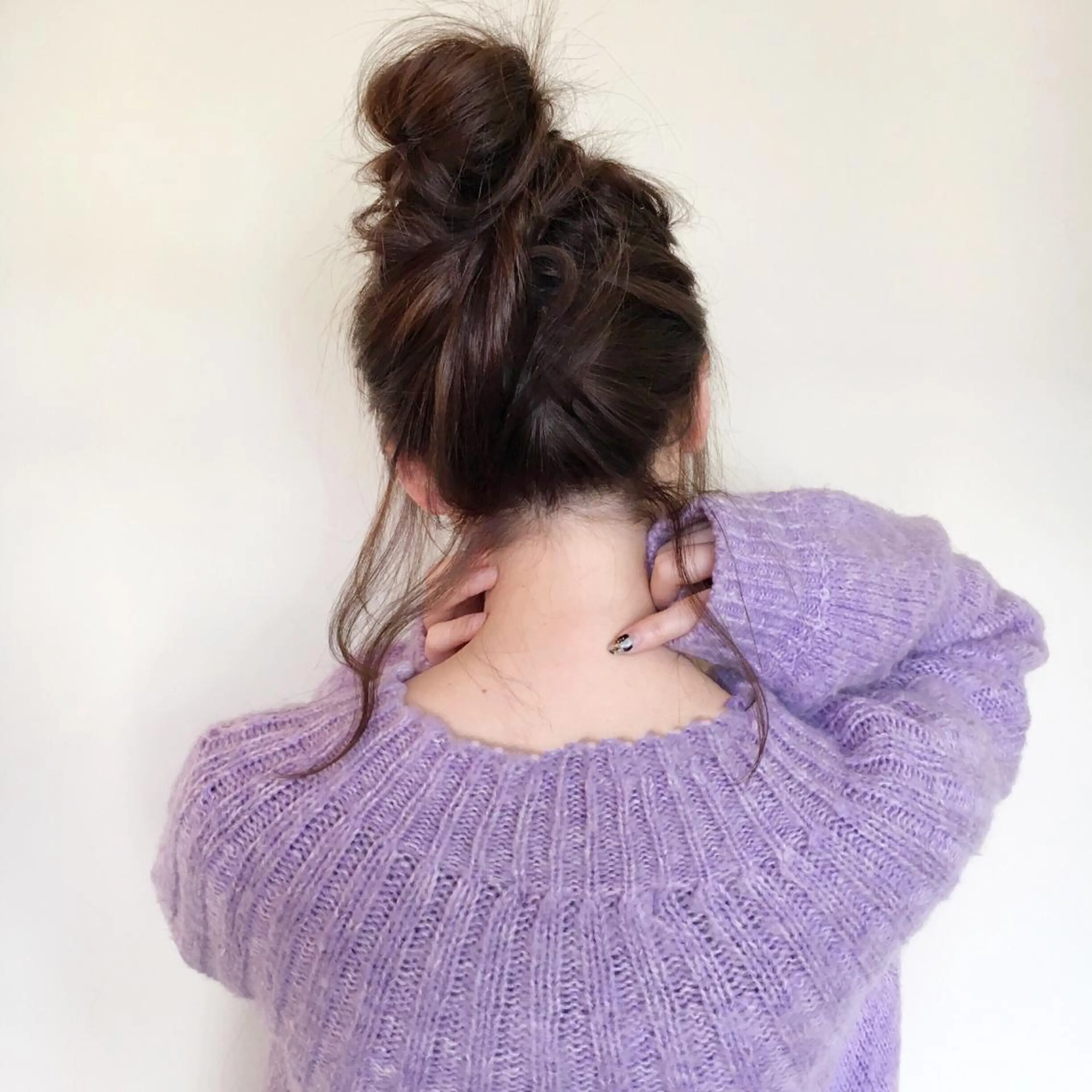 ミディアム カラー ヘアアレンジ 薬院:今泉/上川美幸 小顔ボブ/暗髪カラーのヘアスタイル