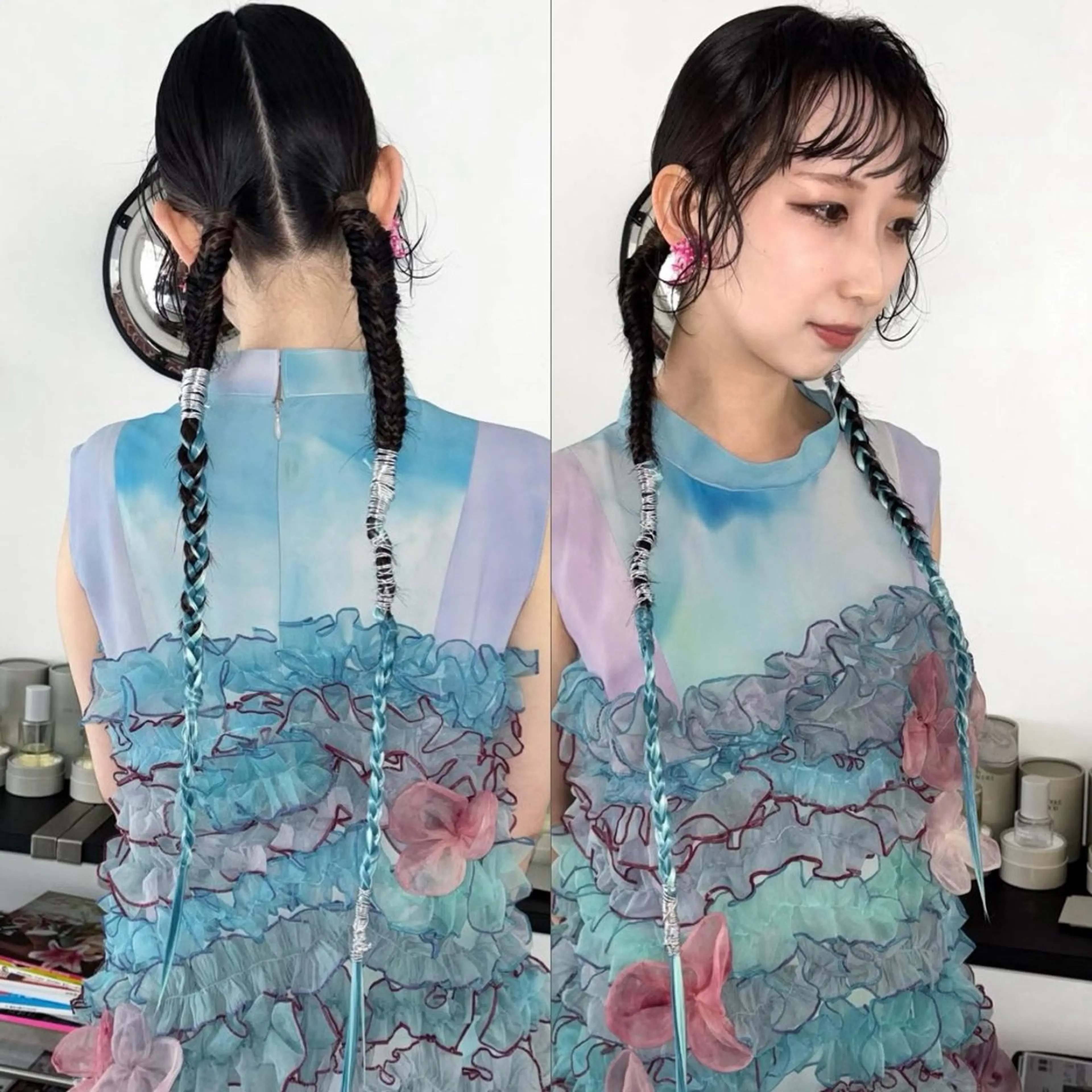 ロング ヘアアレンジ ヘアセット Rena✴︎トレンド ×スタンダードMIXのヘアスタイル