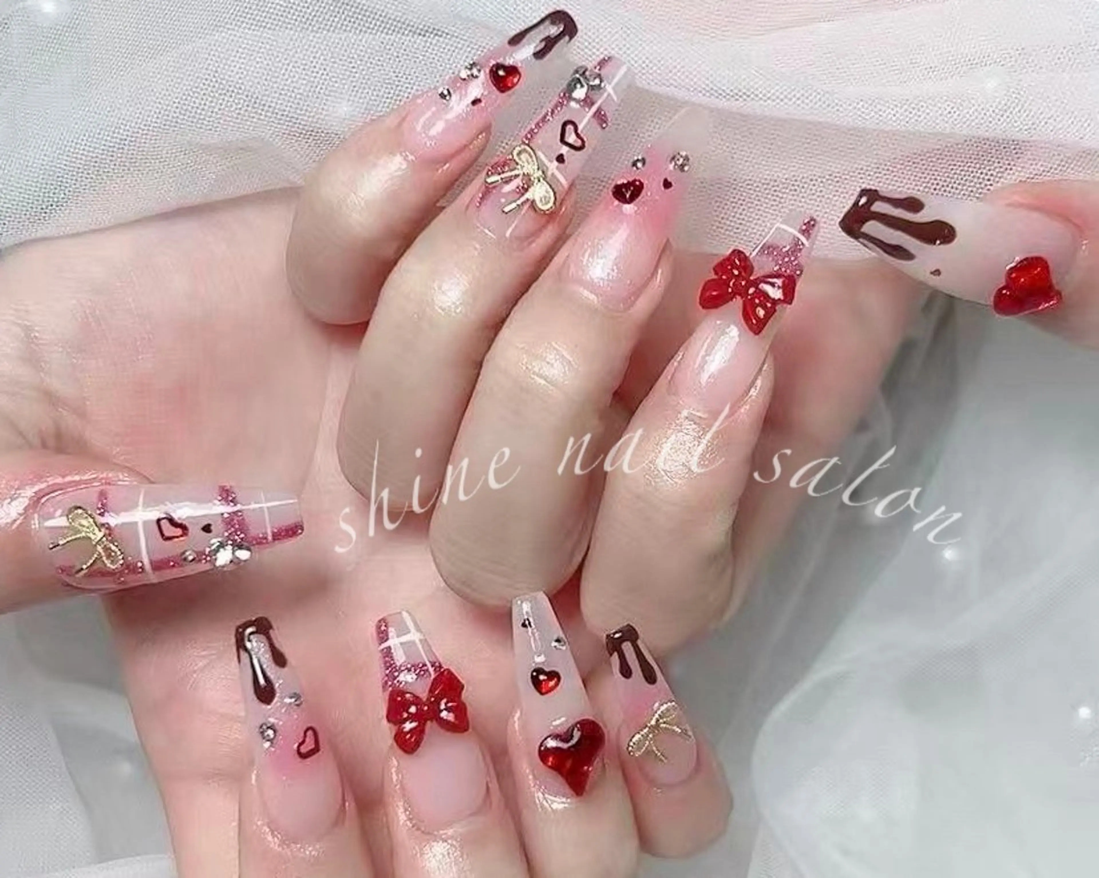 チップ長さだし持ち込みデザイン （アート10本）¥16980→¥13980の写真