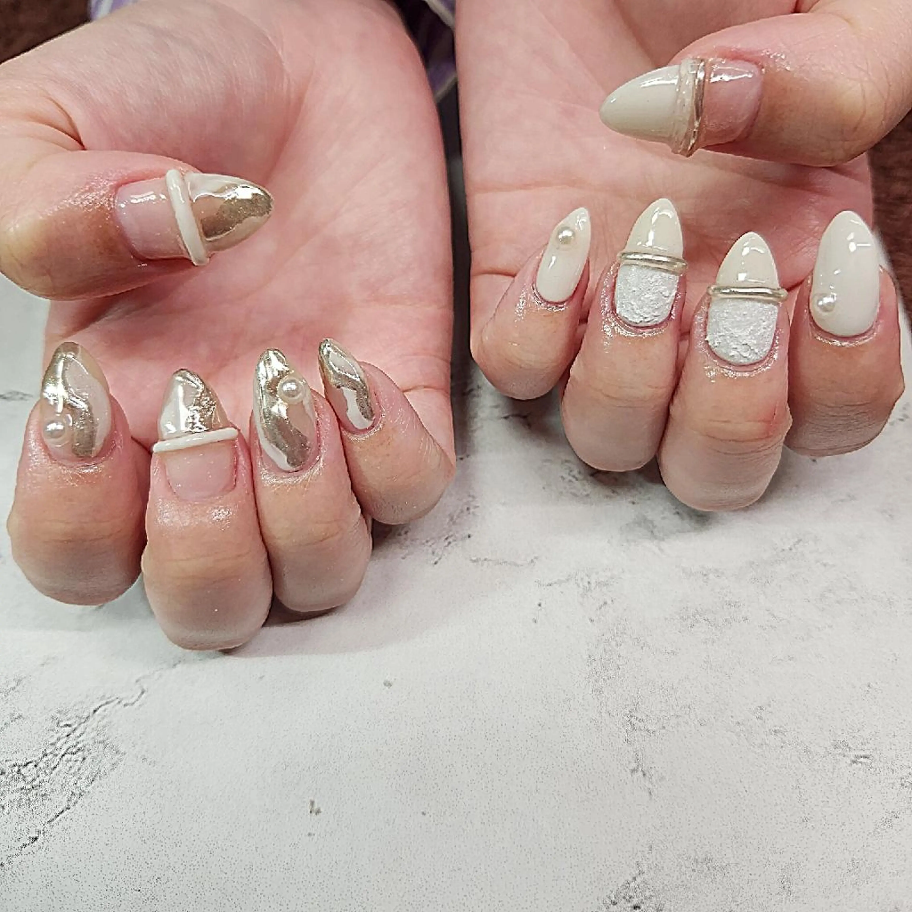 ネイル 持ち込み ニュアンスネイル ハンドネイル 博多ネイル ｍｉｍｉのネイルデザイン