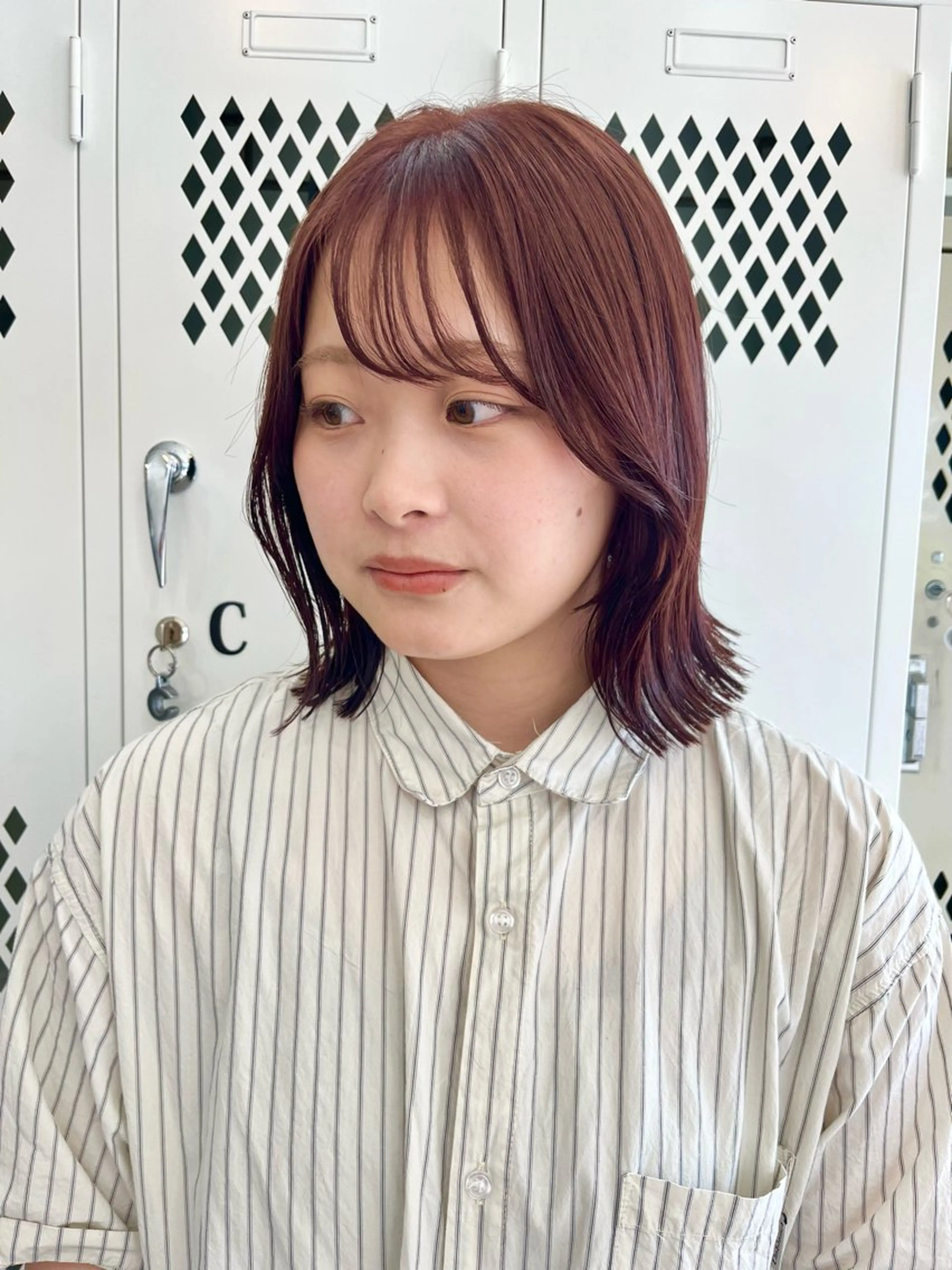 ミディアム カラー カット ヘアカラー トリートメント 🌼sunc HINAMI🌼のヘアスタイル