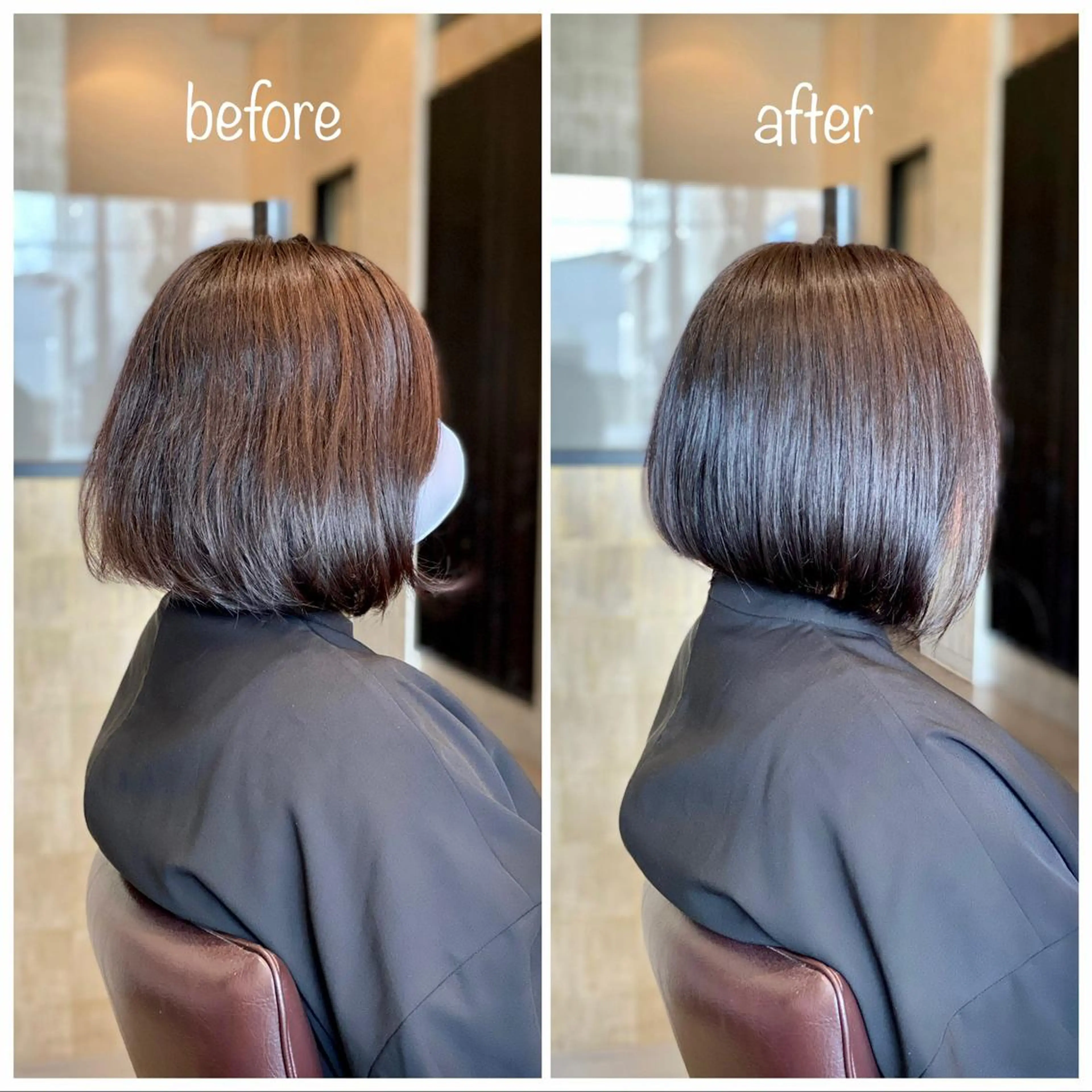 ミディアム ボブ 宮城 将大のヘアスタイル