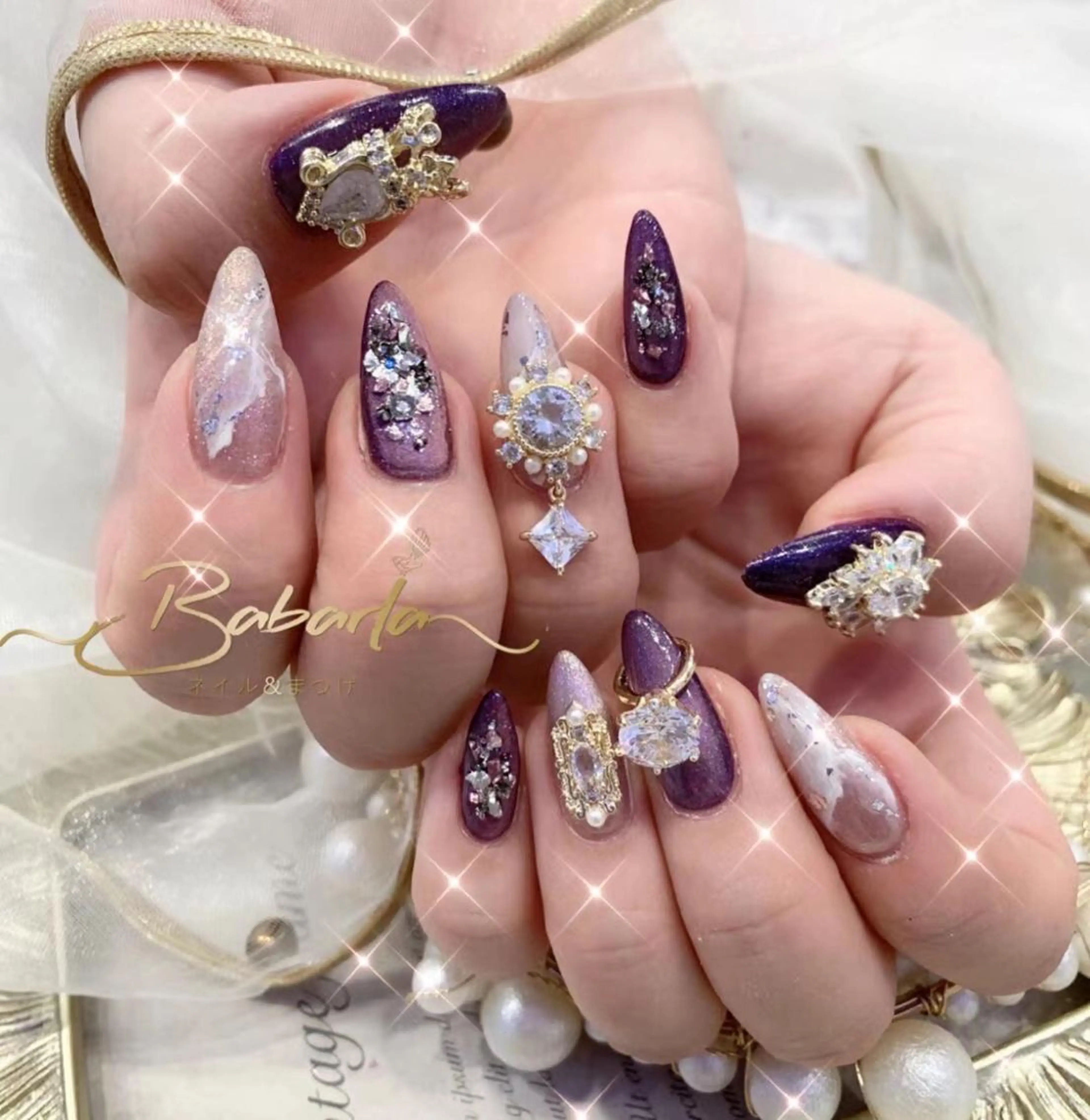 ネイル キラキラネイル Babarla Nailのネイルデザイン