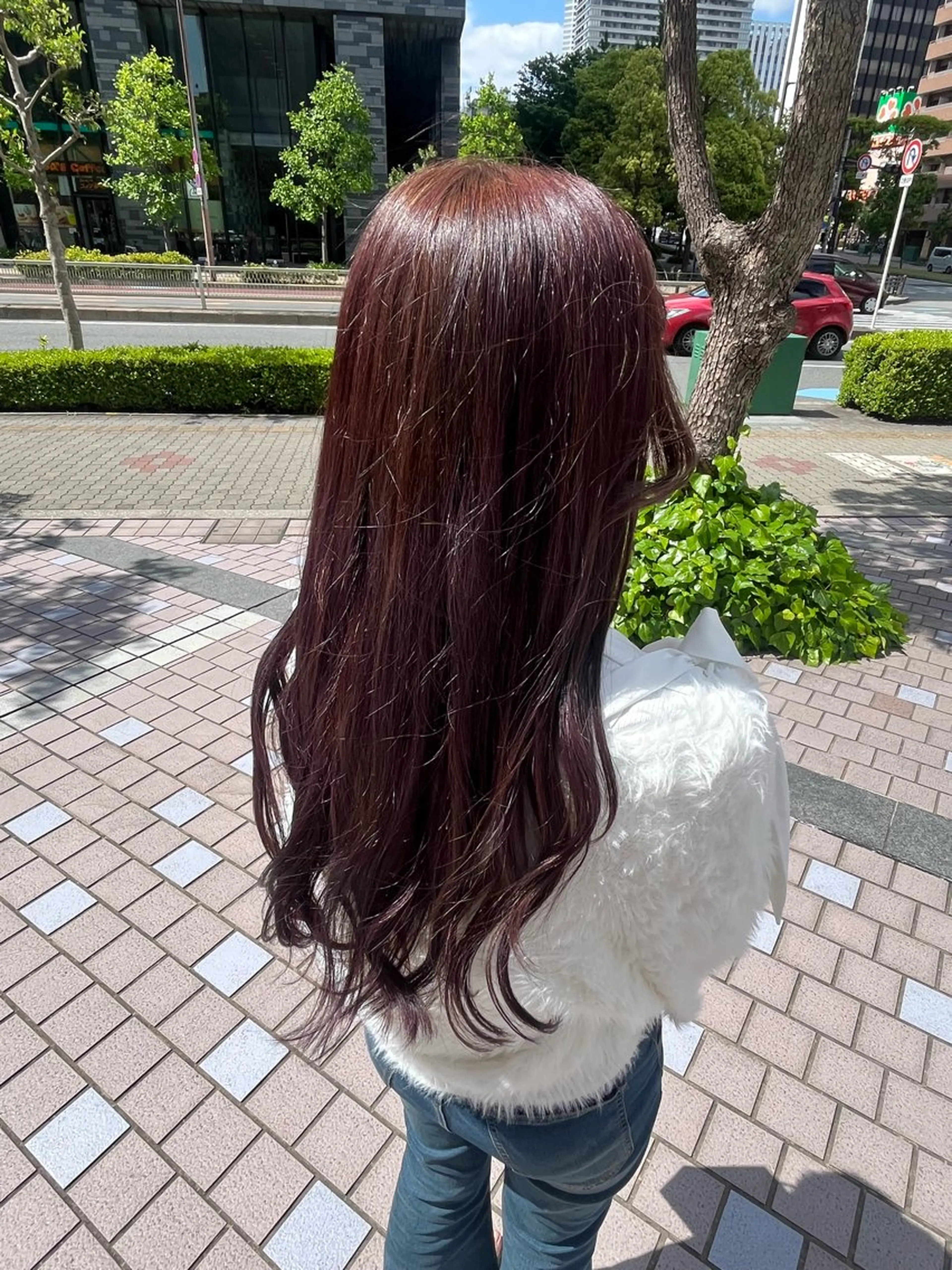 カラー ブラウンカラー ラベンダーカラー FERIAあべの／ あやな🍰のヘアスタイル