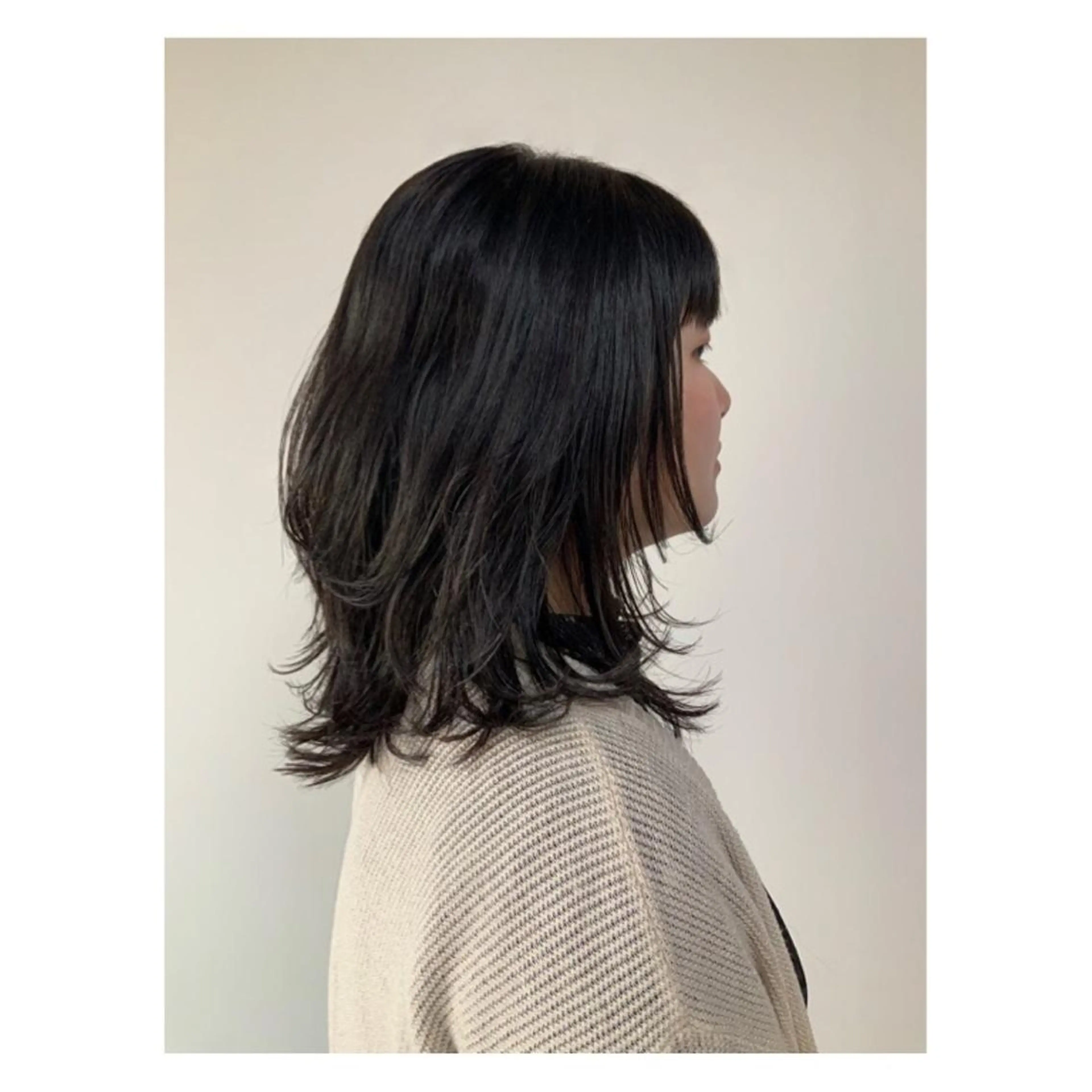 セミロング カット トリートメント 中野 誠子のヘアスタイル