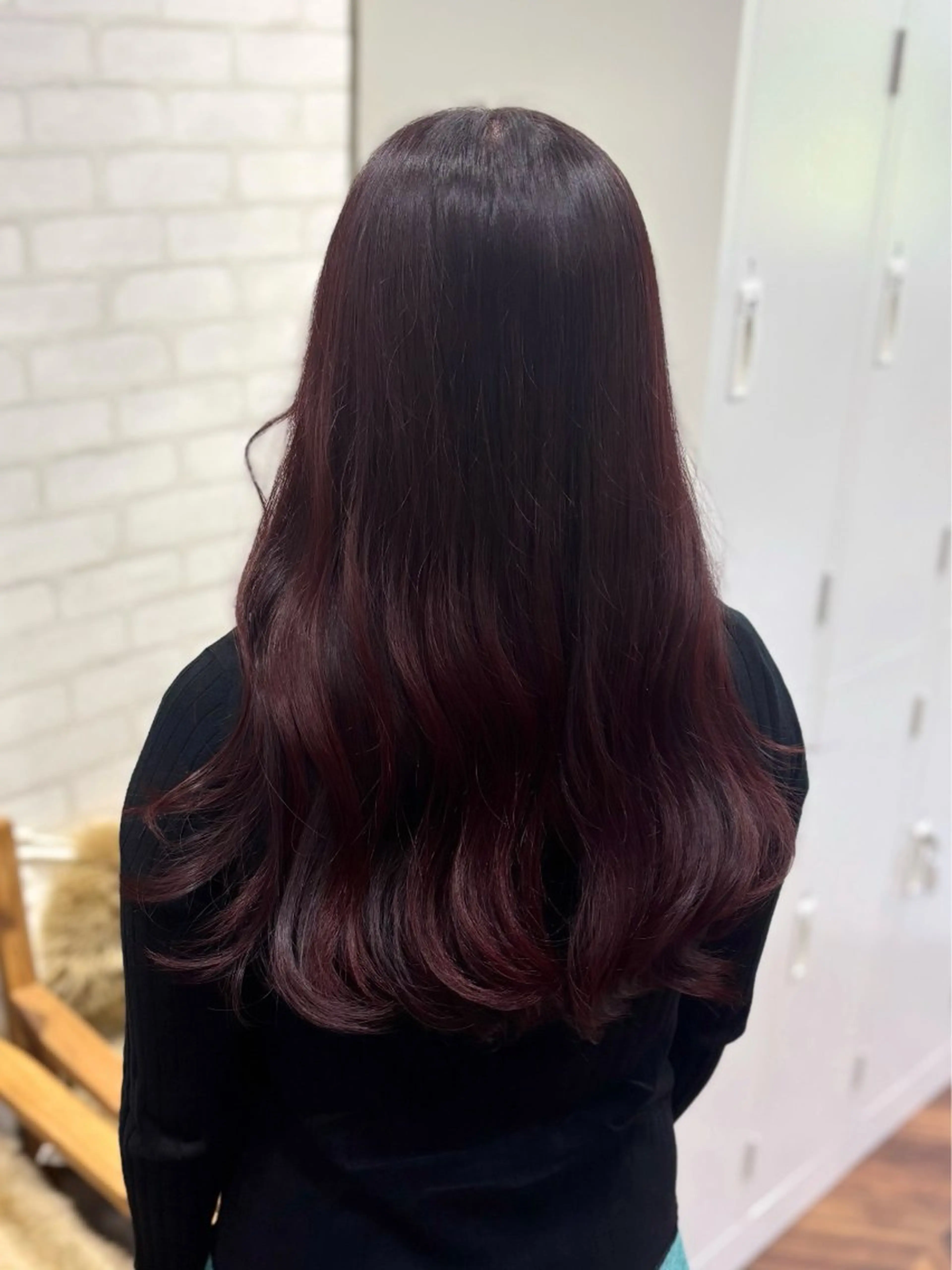 セミロング カット ヘアカラー トリートメント 詩乃🎀ピンク 暖色系🫧レイヤーのヘアスタイル