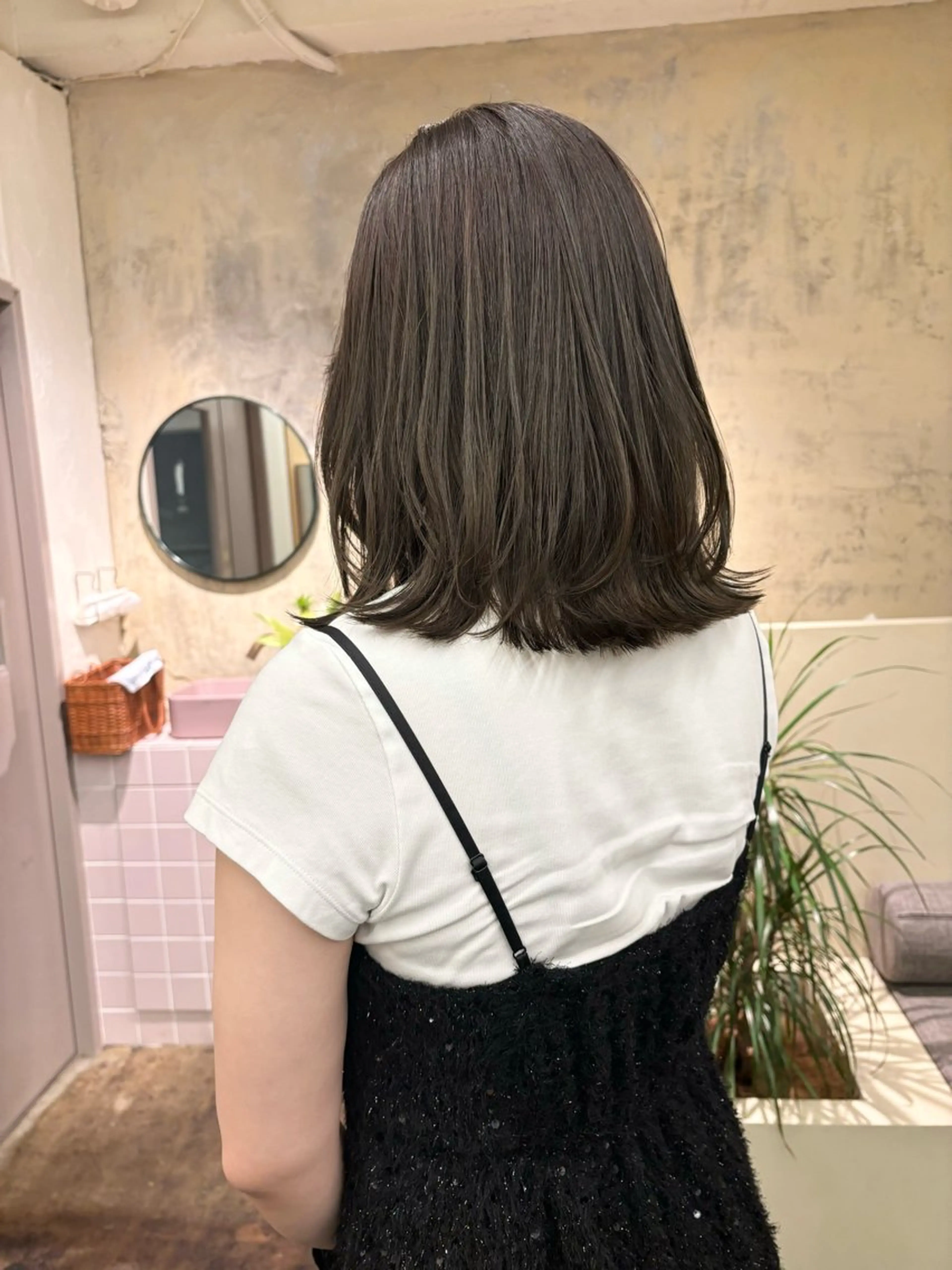 ミディアム カラー ミディアムレイヤー レイヤーカット 美空🐇 レイヤー / 透明感カラー🩰のヘアスタイル