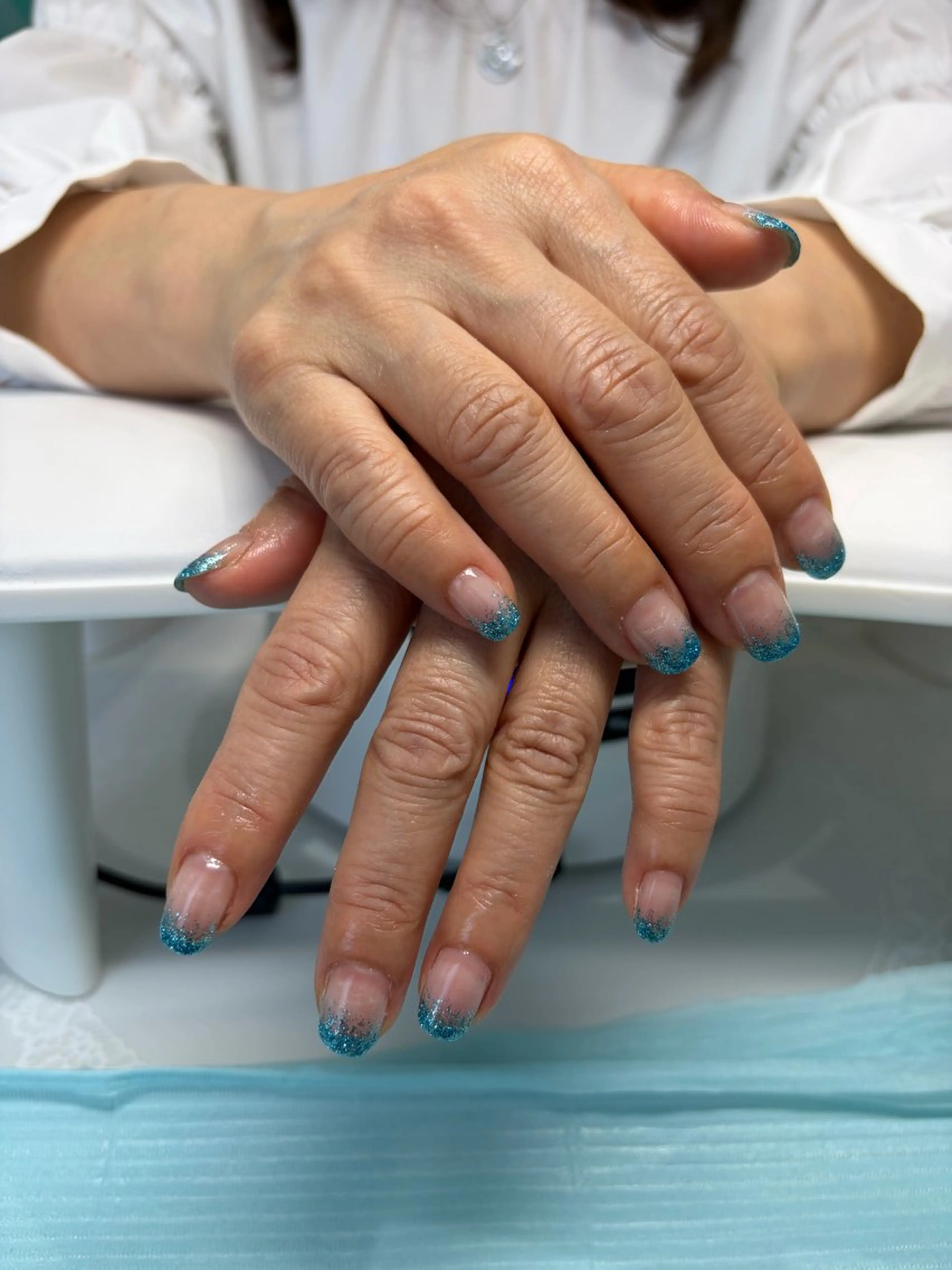 ネイル グラデーション ラメ(グリッター) ラメグラデーション ハンドネイル Mermaid Nail saraのネイルデザイン