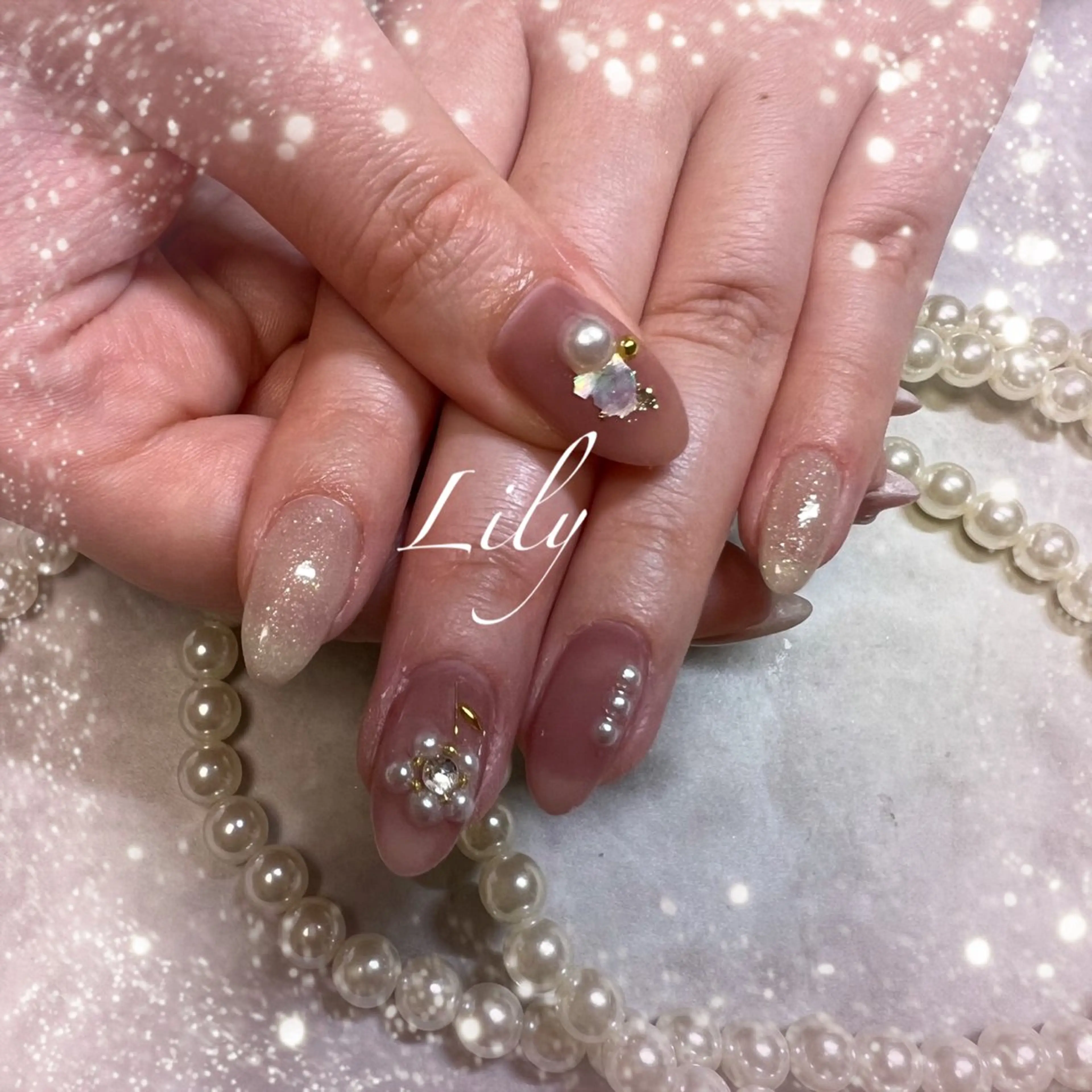 ネイル ハンドネイル Lily*nail 🌻Mii🌻のネイルデザイン