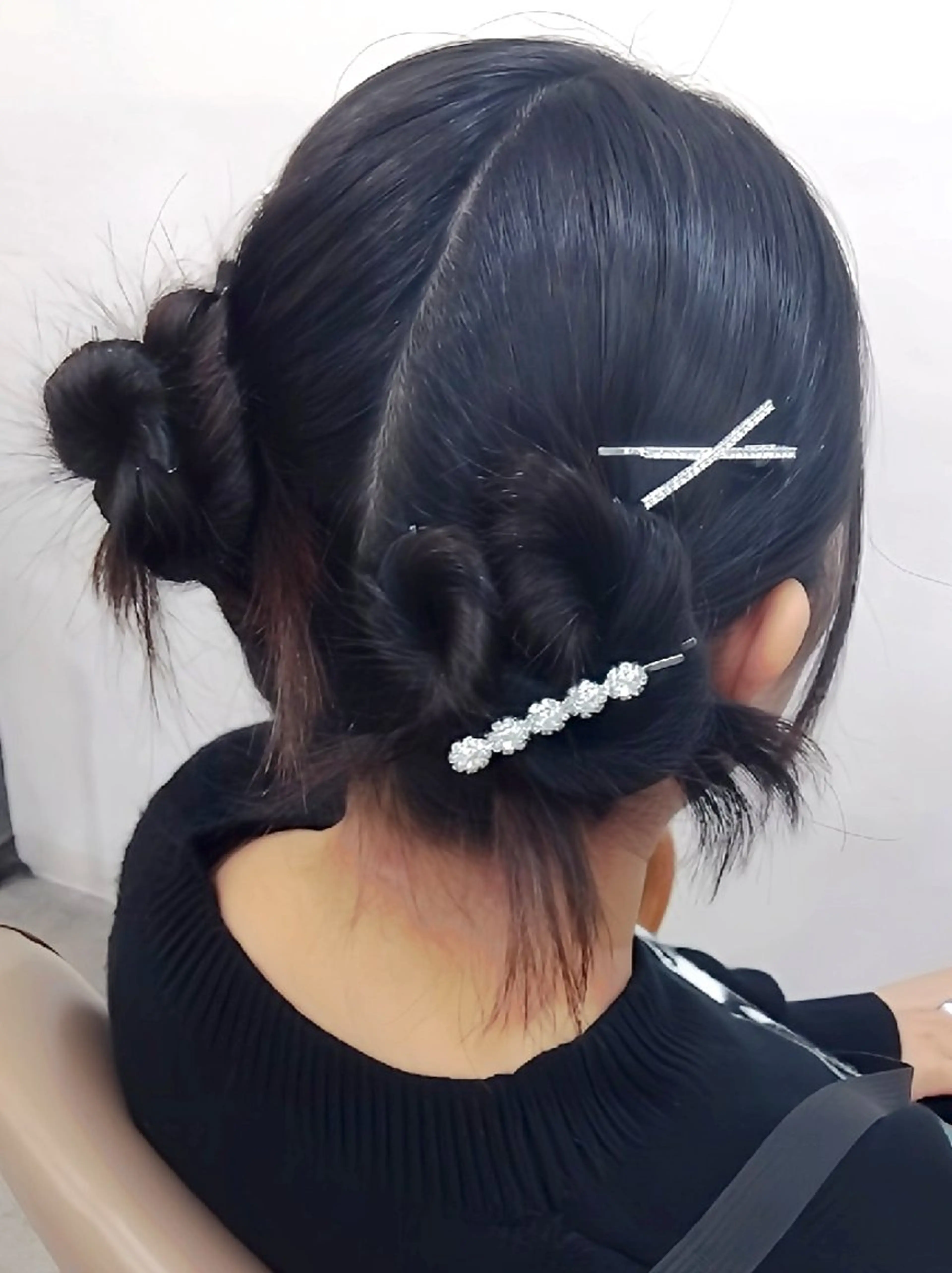 セミロング ヘアアレンジ ヘアセット❤️着付け Akaneのヘアスタイル