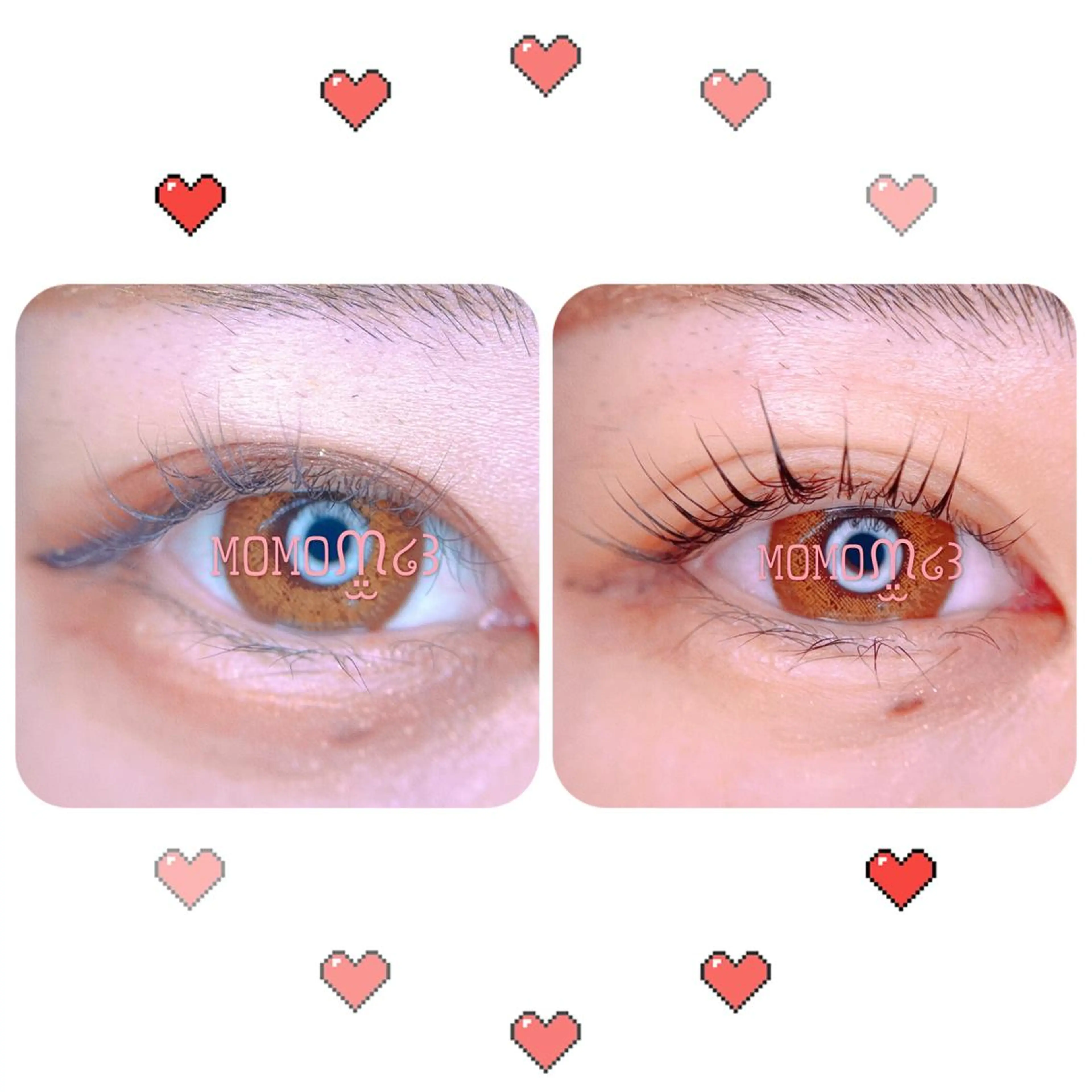 マツエク・マツパ フラットラッシュ ナチュラル パリジェンヌラッシュリフト 下まつげエクステ 一重×まつ毛パーマ モテデザインのプロ モモ🍑のマツエク・マツパデザイン