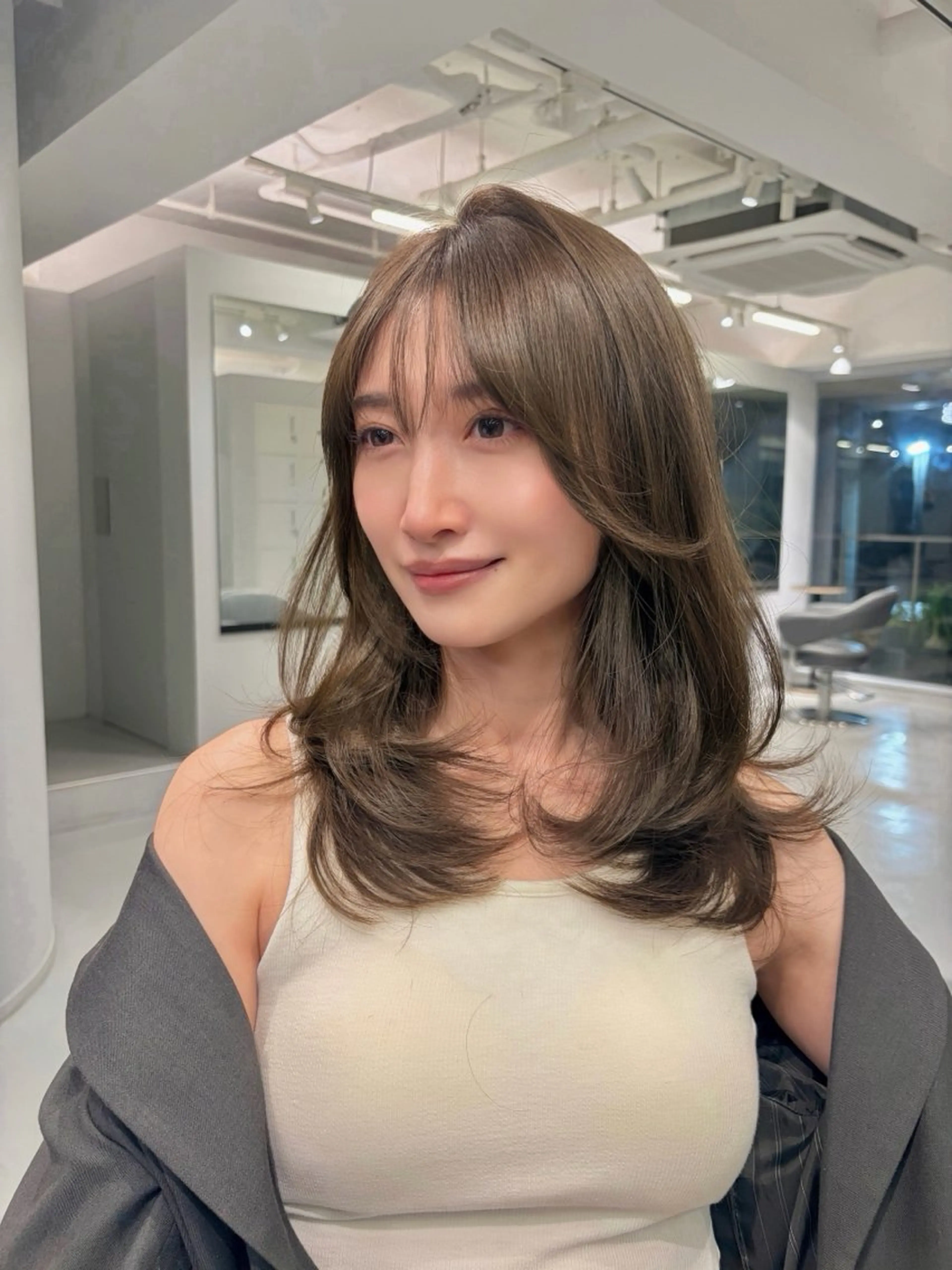 【韓国レイヤーカット🇰🇷】カット+カシミヤケラチン5stepトリートメントの写真