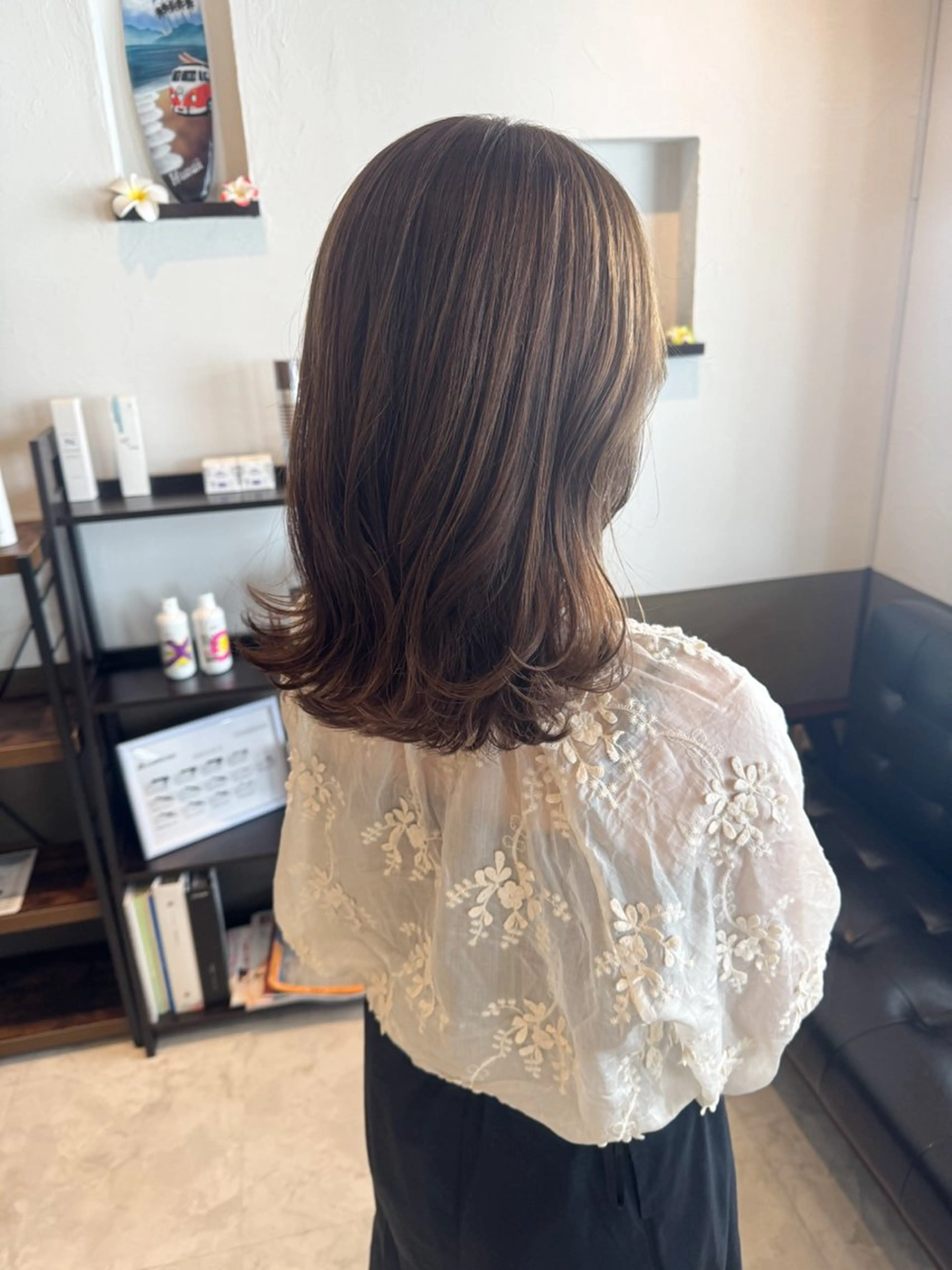 ミディアム カラー 坂井田 浩樹のヘアスタイル