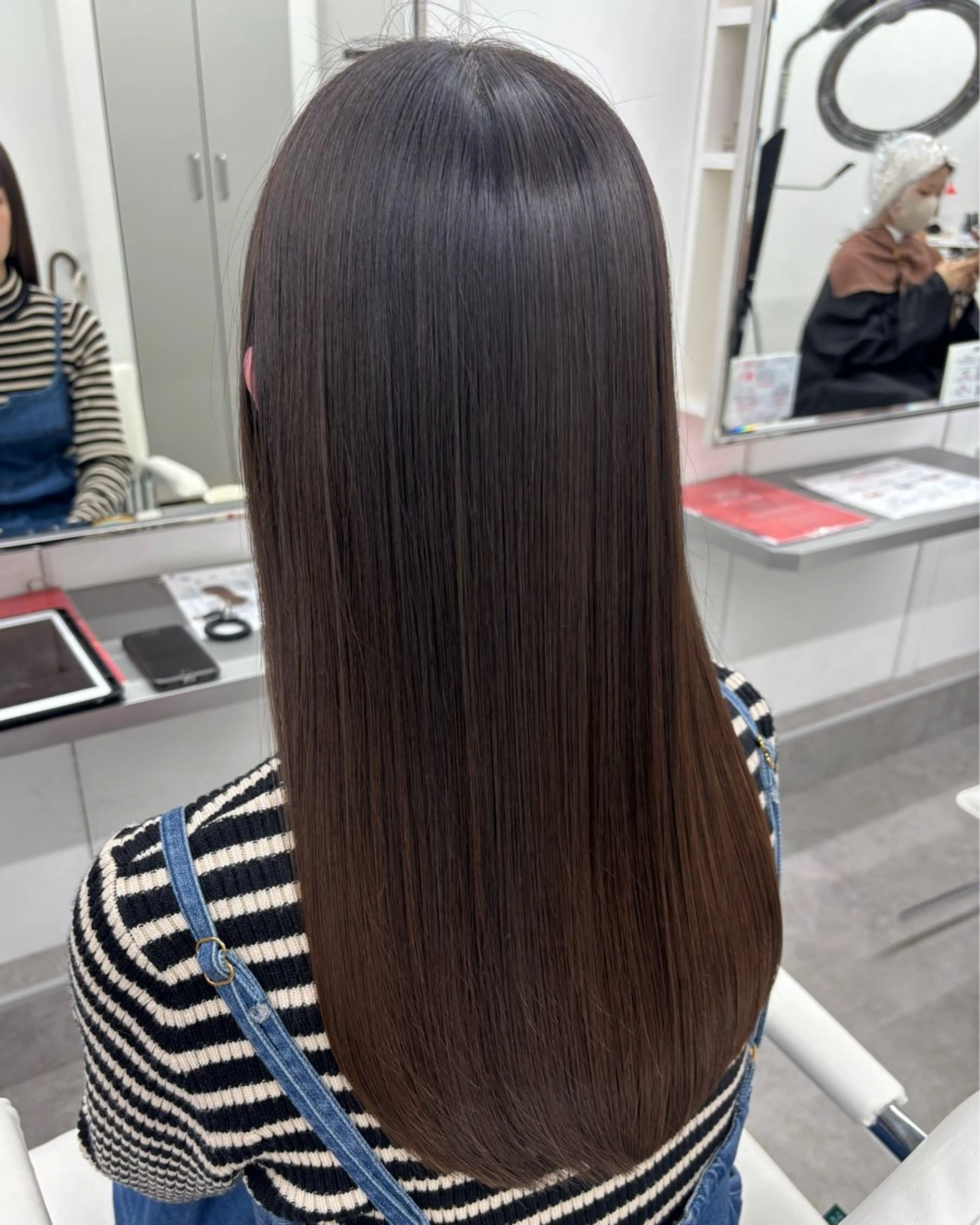 ロング 髪質改善 縮毛矯正 カット 縮毛矯正 関山浩平ショート /ボブ/ヘアセットのヘアスタイル