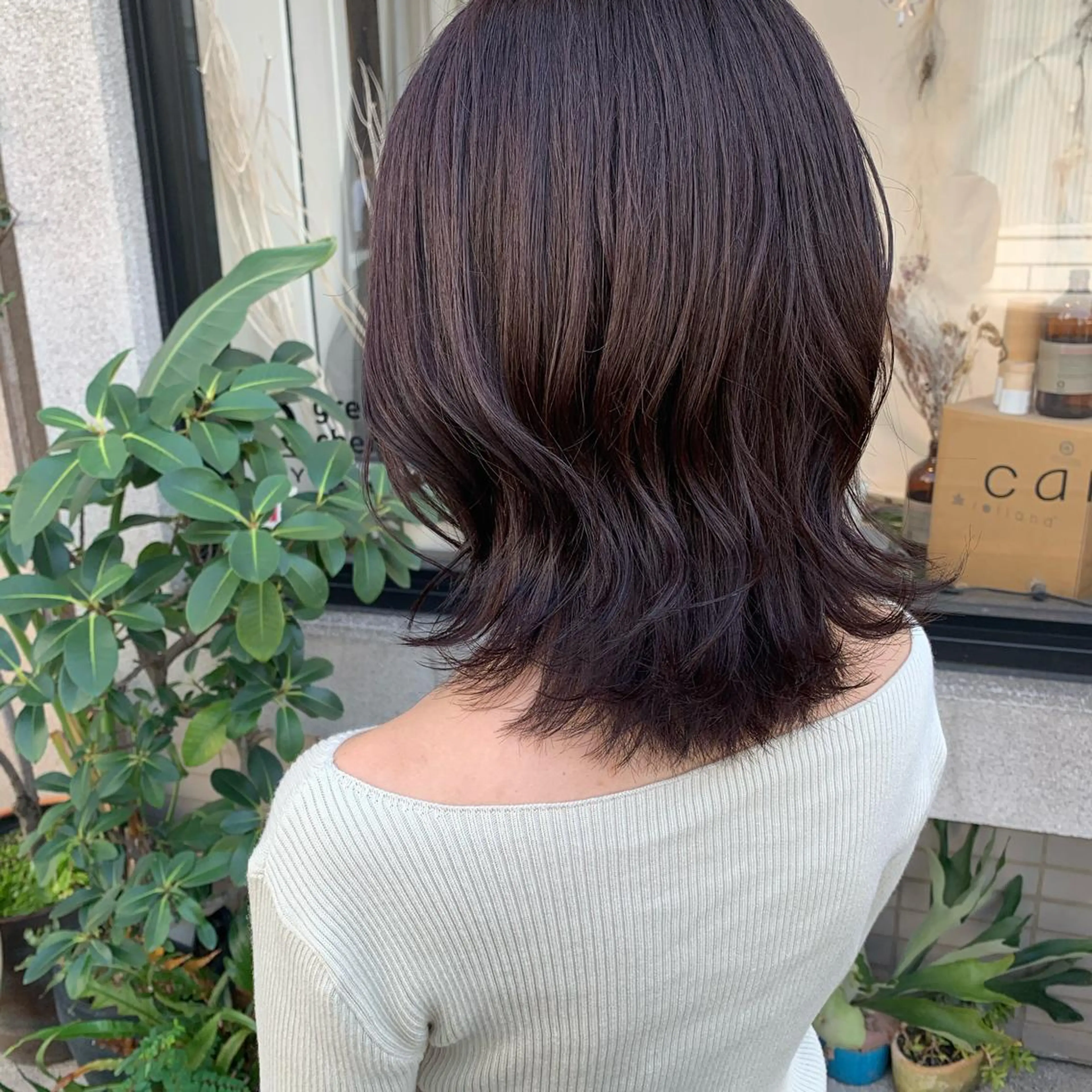 ミディアム カット ヘアカラー トリートメント 艶髪color💎髪 質改善ストレート大吉のヘアスタイル