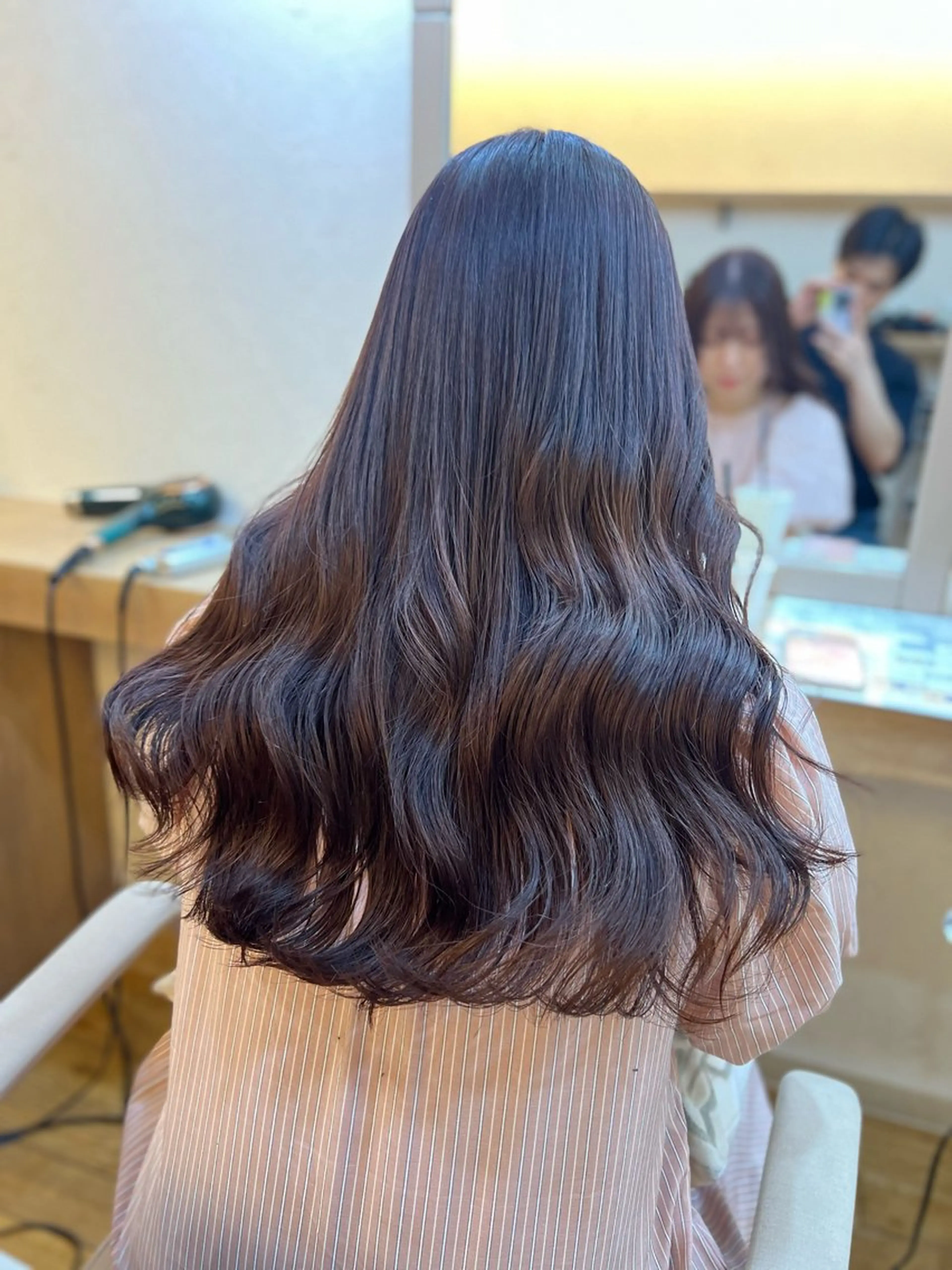 ロング カラー ダブルカラー ピンクカラー 神戸ボブ✂️ ioe三宮/田 伸佳のヘアスタイル