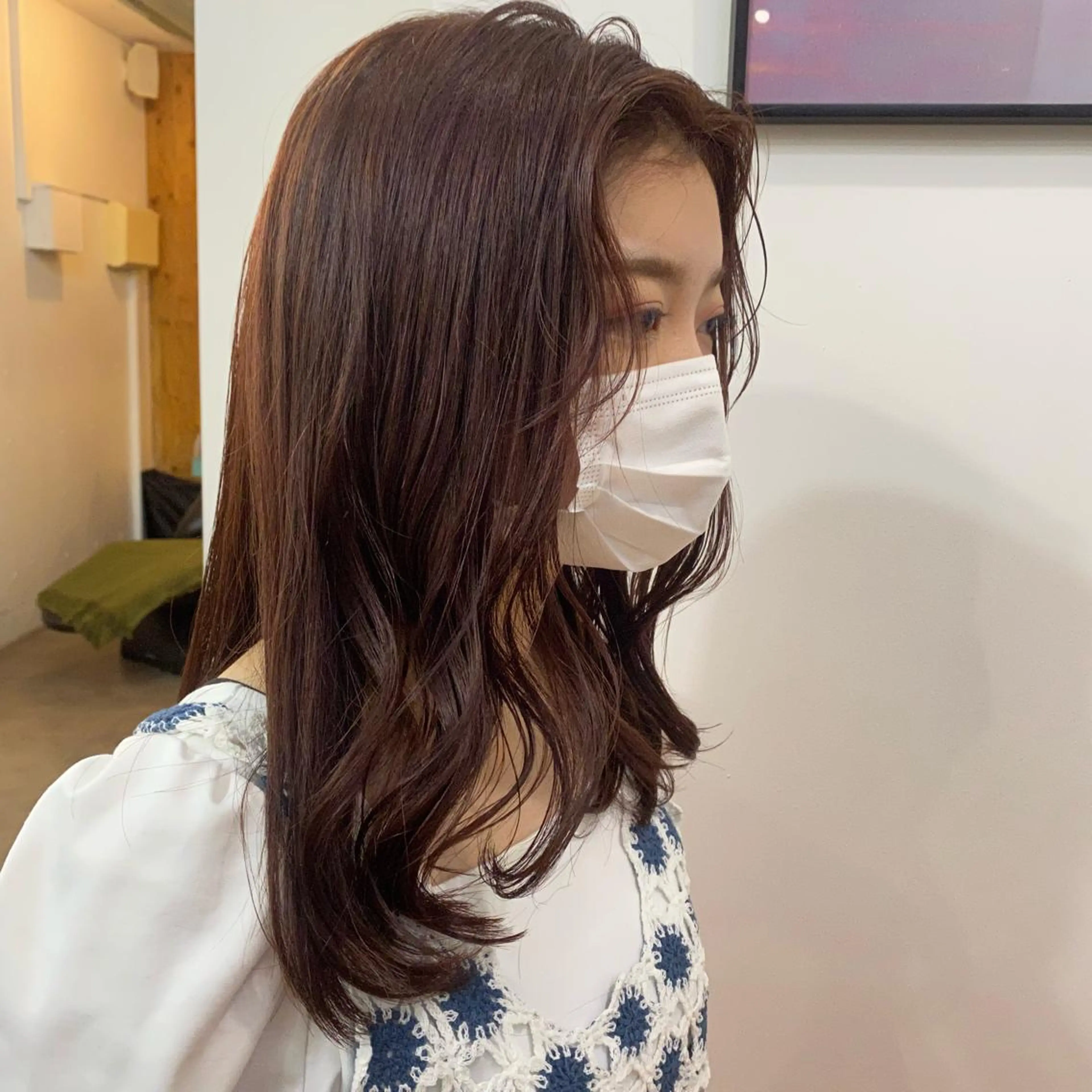 ミディアム カラー 🪭risa 暖色/レイヤー🪭のヘアスタイル