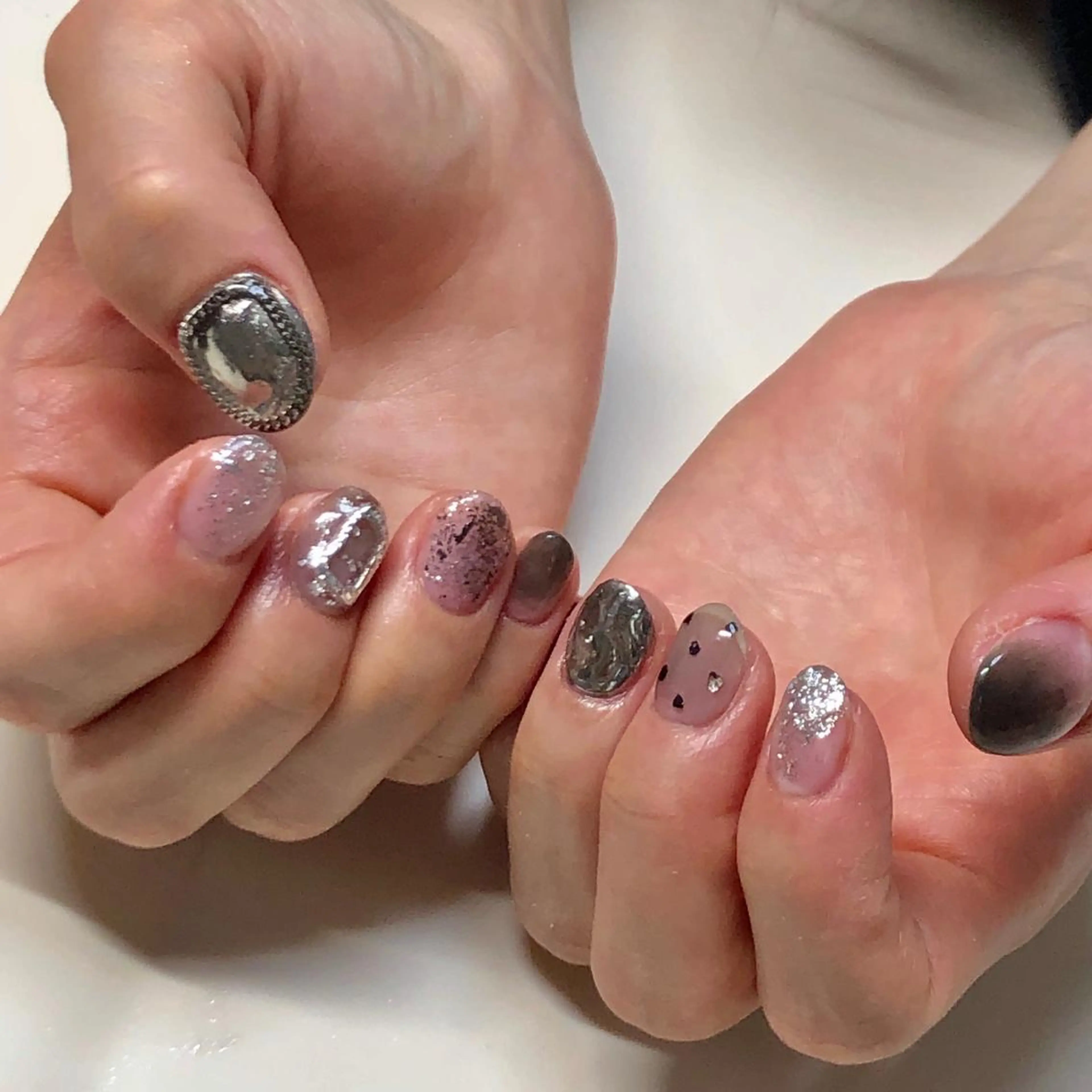 ネイル ニュアンスネイル 福田 加奈のネイルデザイン