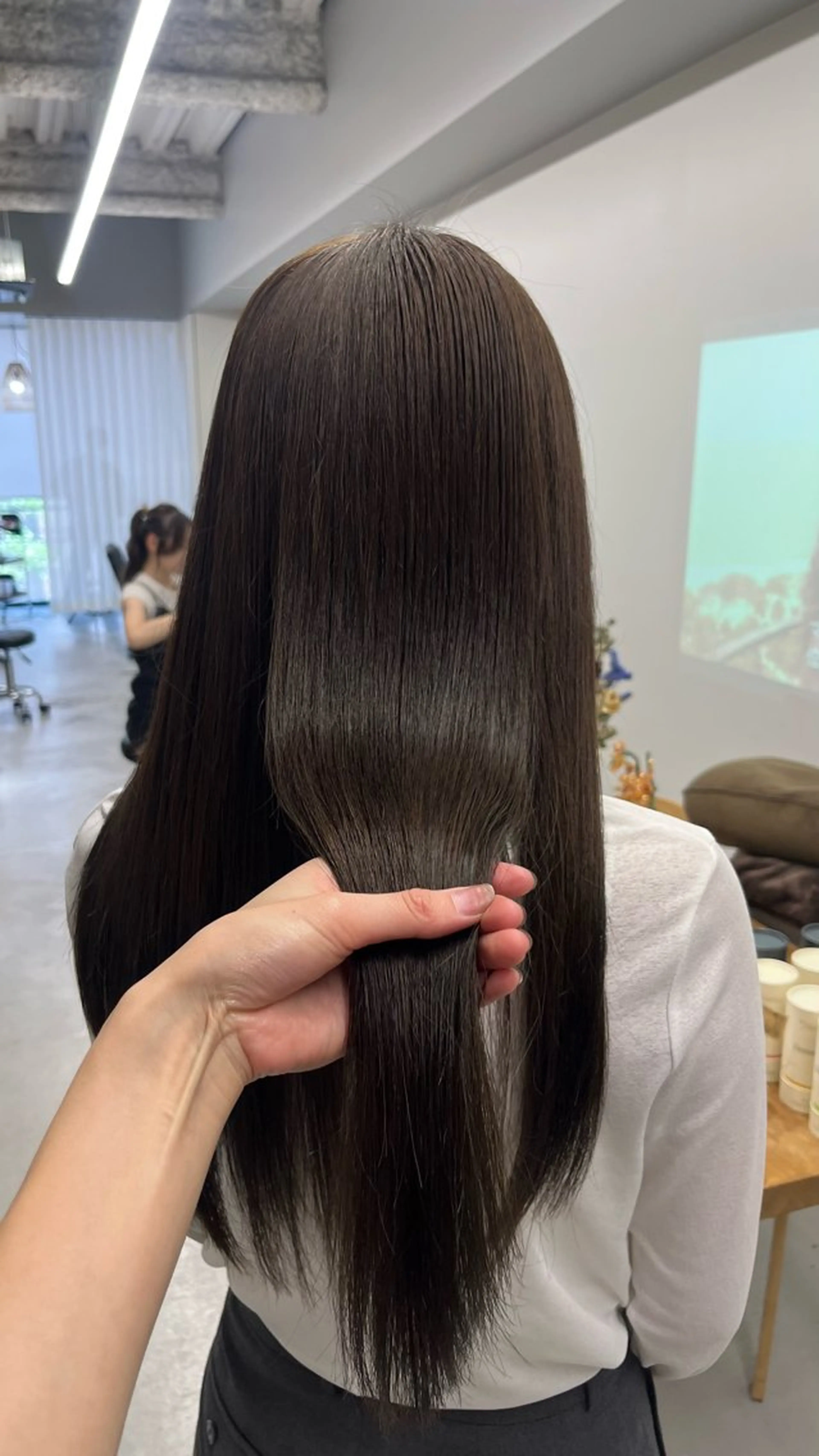 ロング カラー ヘアカラー トリートメント 広島韓国ヘア♡ たかみのヘアスタイル