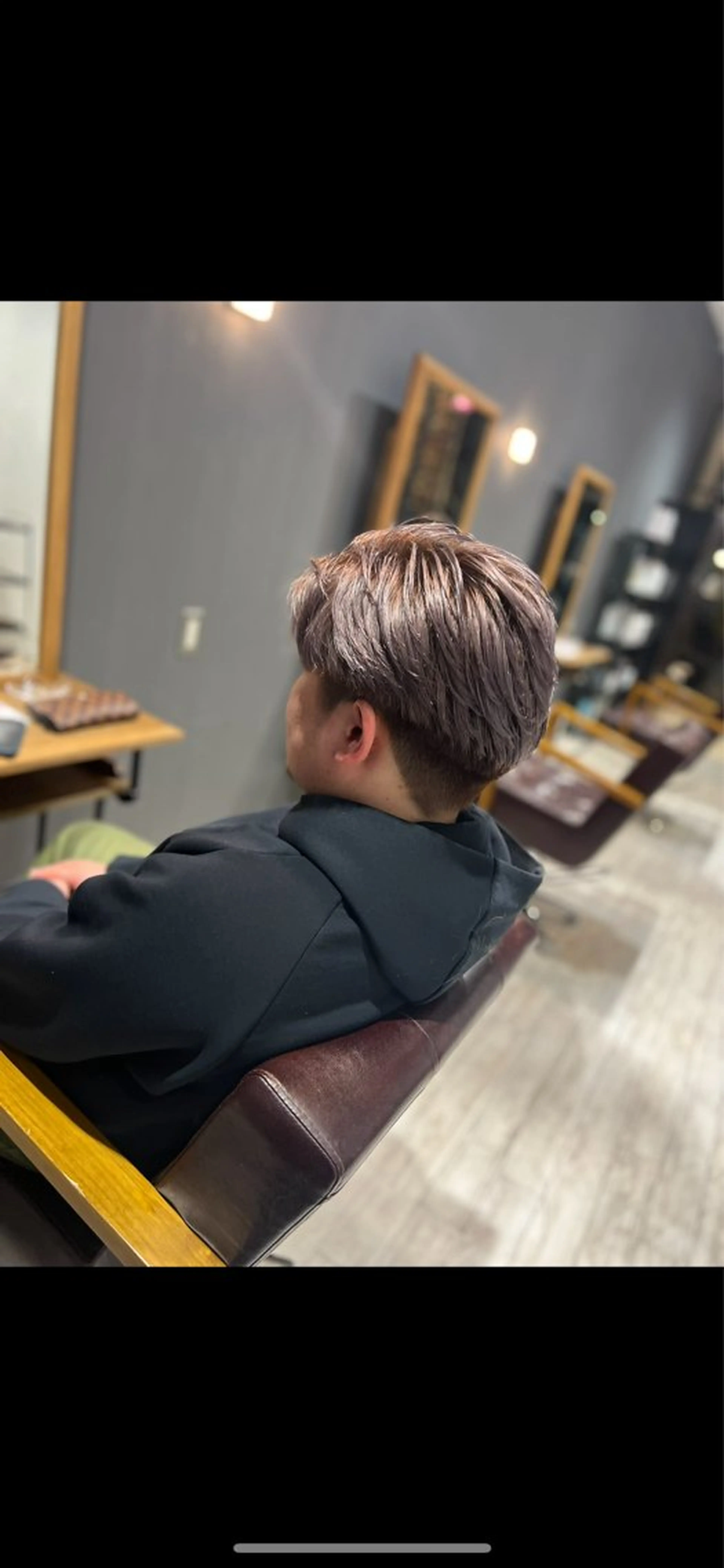 カラー メンズ 刈り上げ グレージュ カット ヘアカラー 郡山メンズ特化 KIZUNAのヘアスタイル