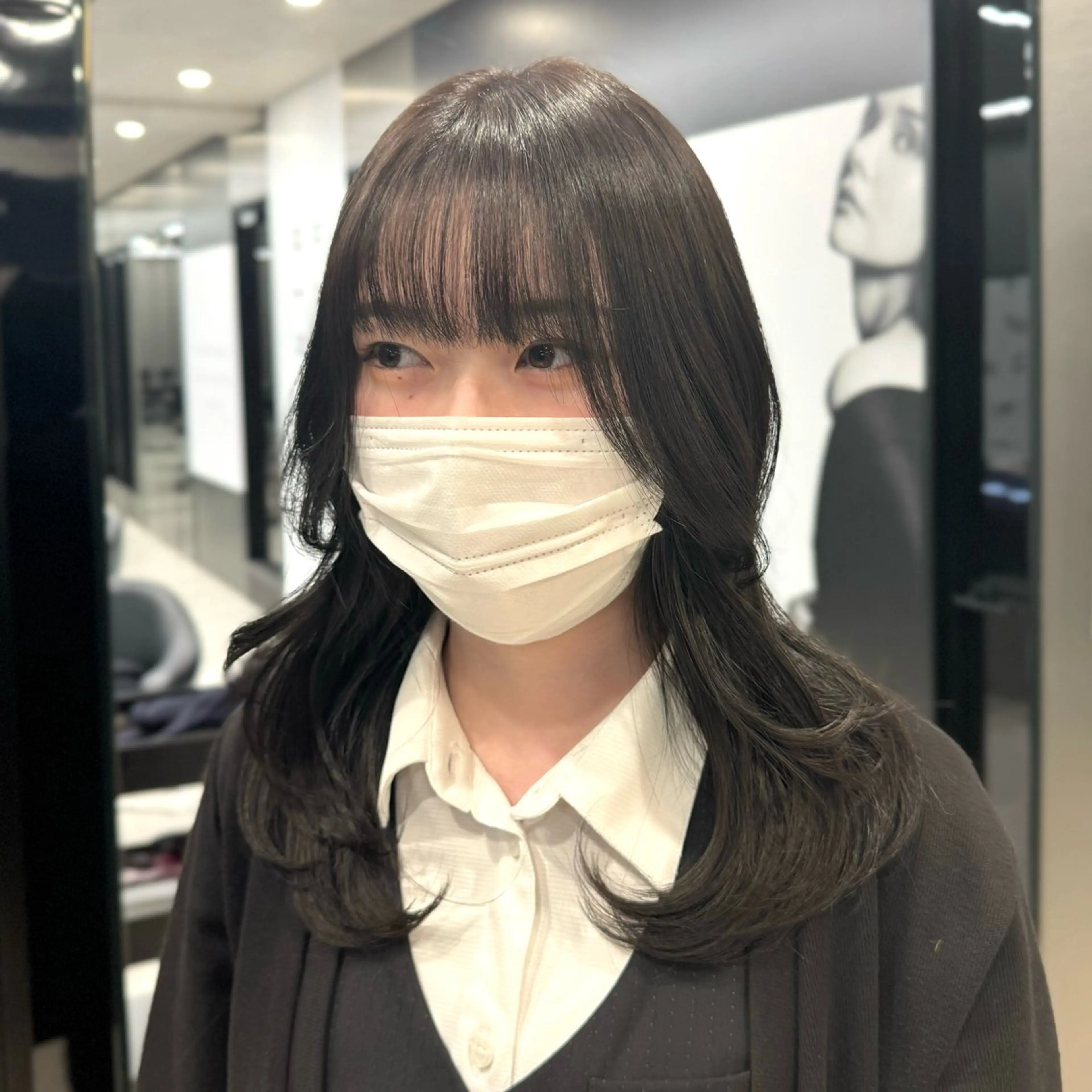 ロング カラー ブリーチ ブラウンカラー 透明感カラー グレージュ ブリーチなしカラー 新宿/顔周りカット/ レイヤー/がっきーのヘアスタイル