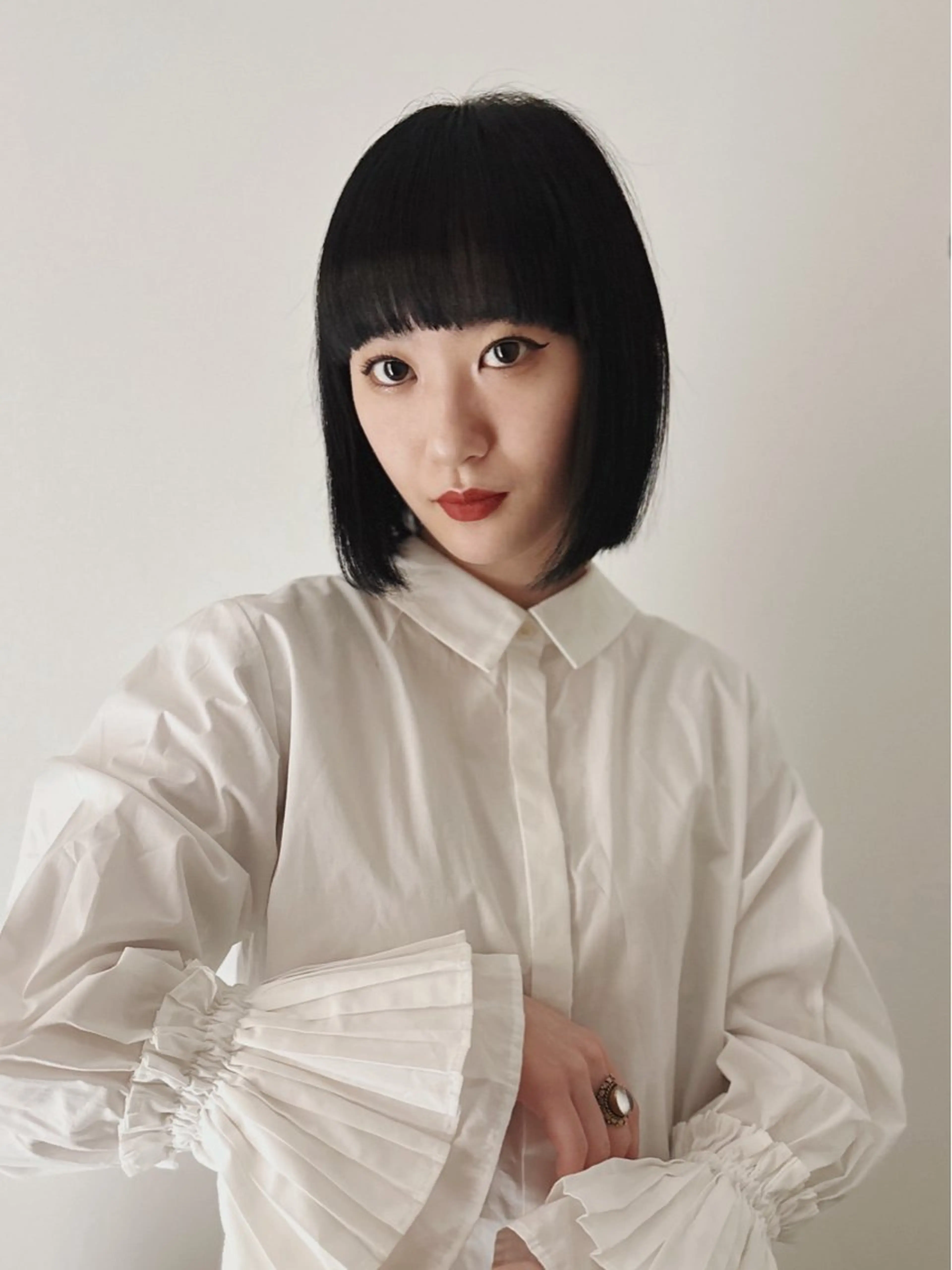 🎧カット+縮毛矯正+2stepトリートメント【柔らか質感】の写真