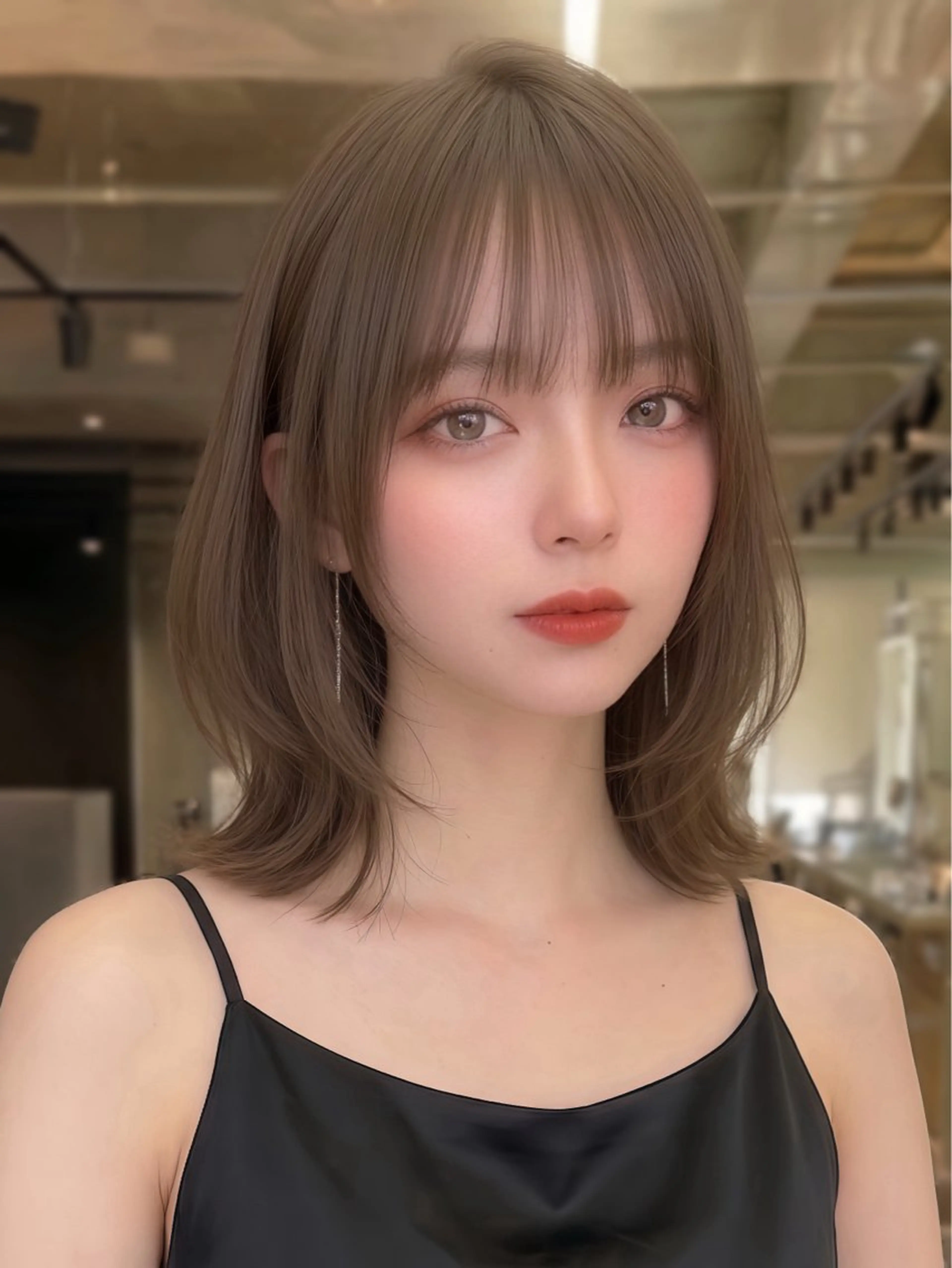 ミディアム カラー 木元 瑛✂︎ボブのヘアスタイル