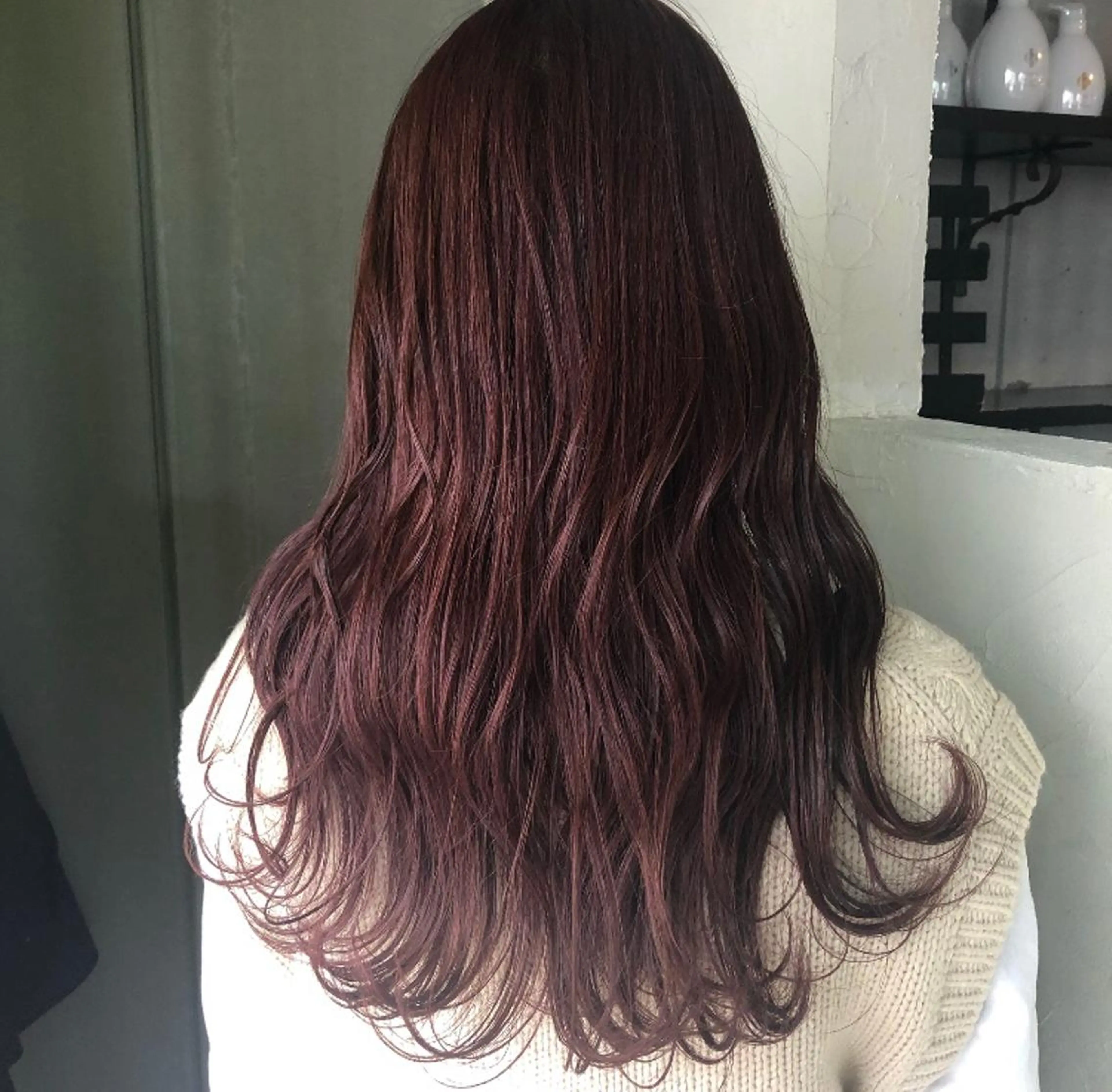 ロング カラー ブリーチ ピンクカラー バイオレットカラー 髪質改善サロン 梅田/ヨナミネのヘアスタイル