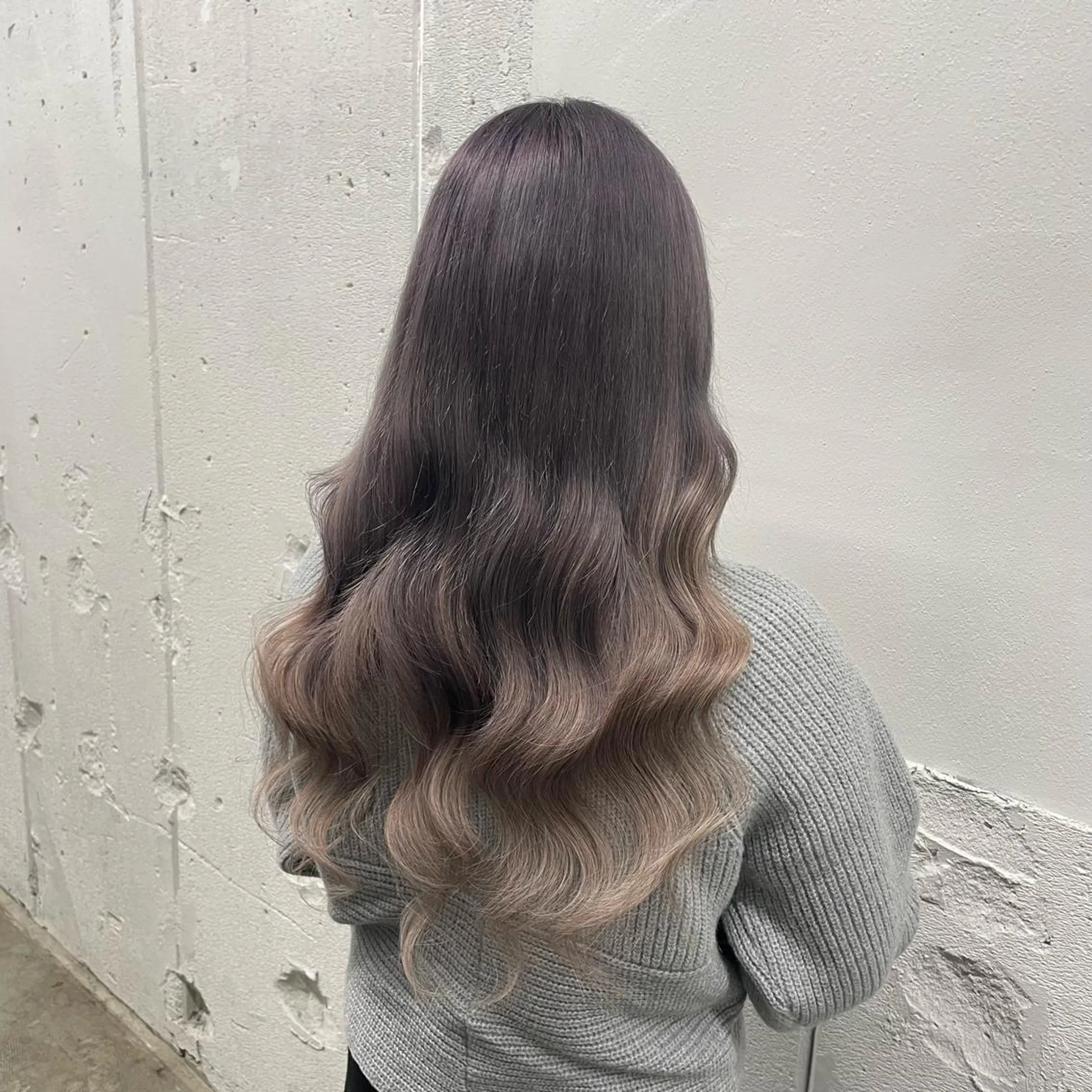 ロング カラー シールエクステ バレイヤージュ ミストバング ダブルカラー  フェイスフレーミング ヘアカラー エクステ 🧡艶髪ちゅるん髪 🫧🧡YUKI❄️のヘアスタイル