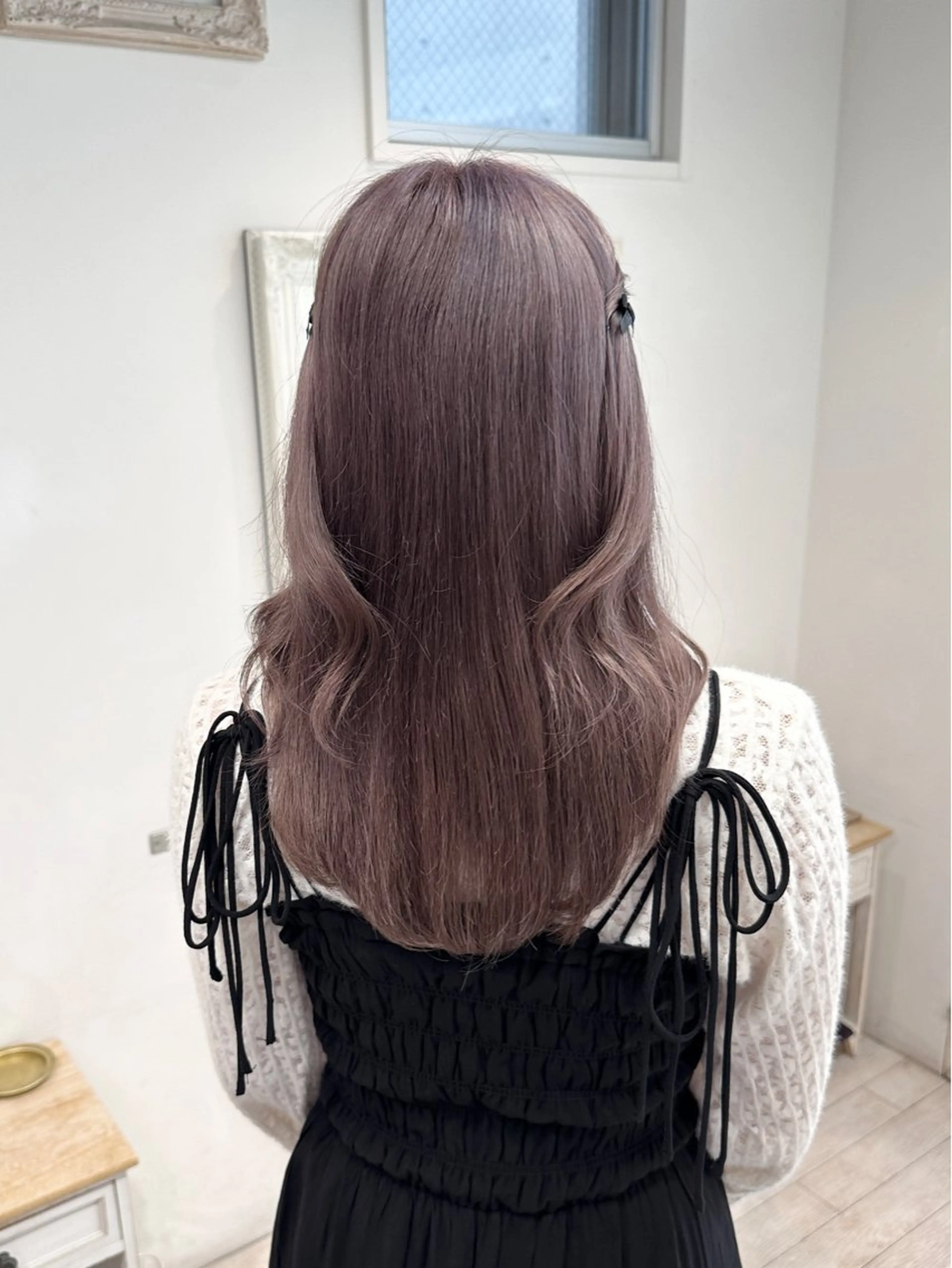 セミロング カラー ヘアアレンジ ブリーチ ヘアカラー 無料カットモデル🩶 30%off/はるかのヘアスタイル