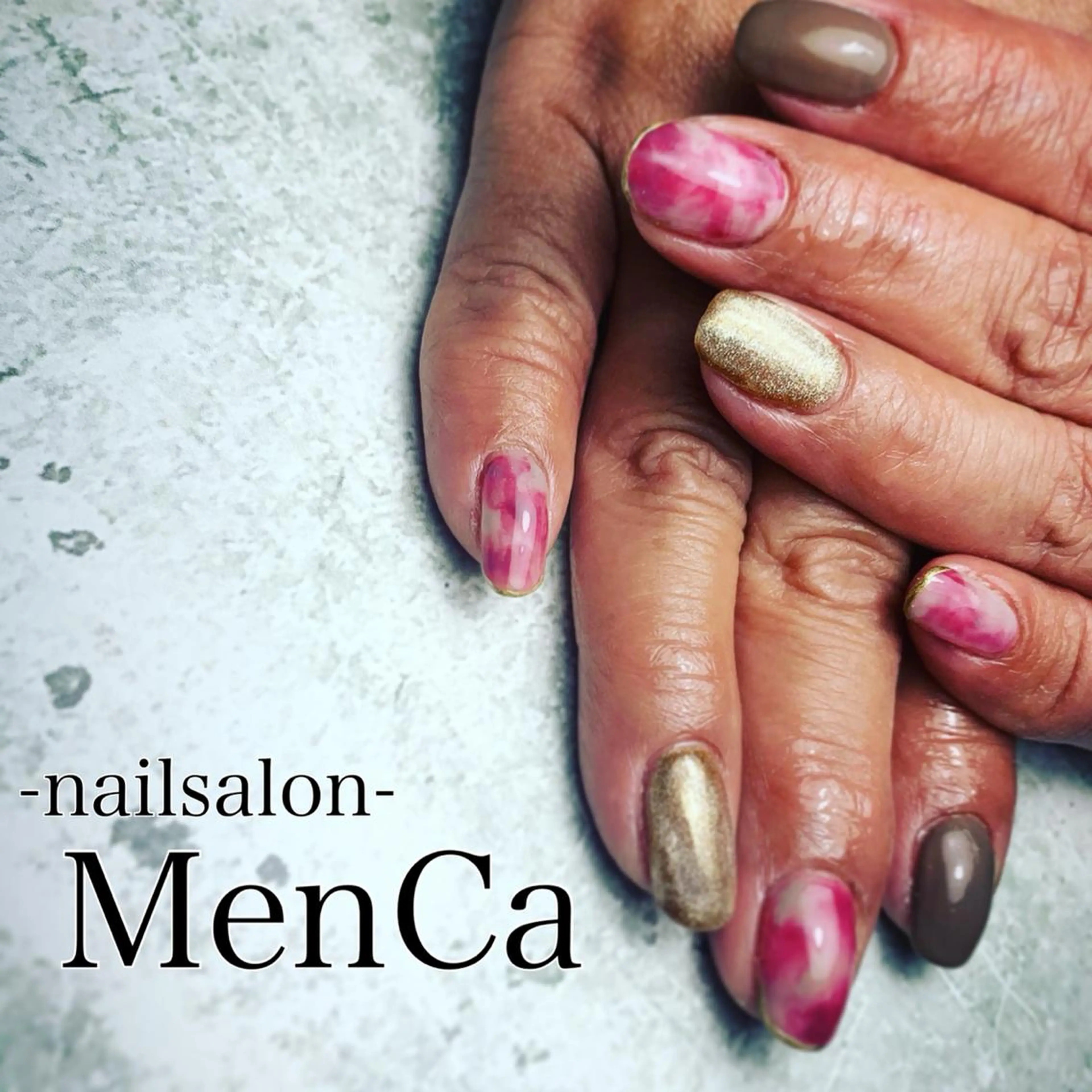 ネイル ジェルネイル マグネットネイル ハンドネイル 江崎 景子のネイルデザイン