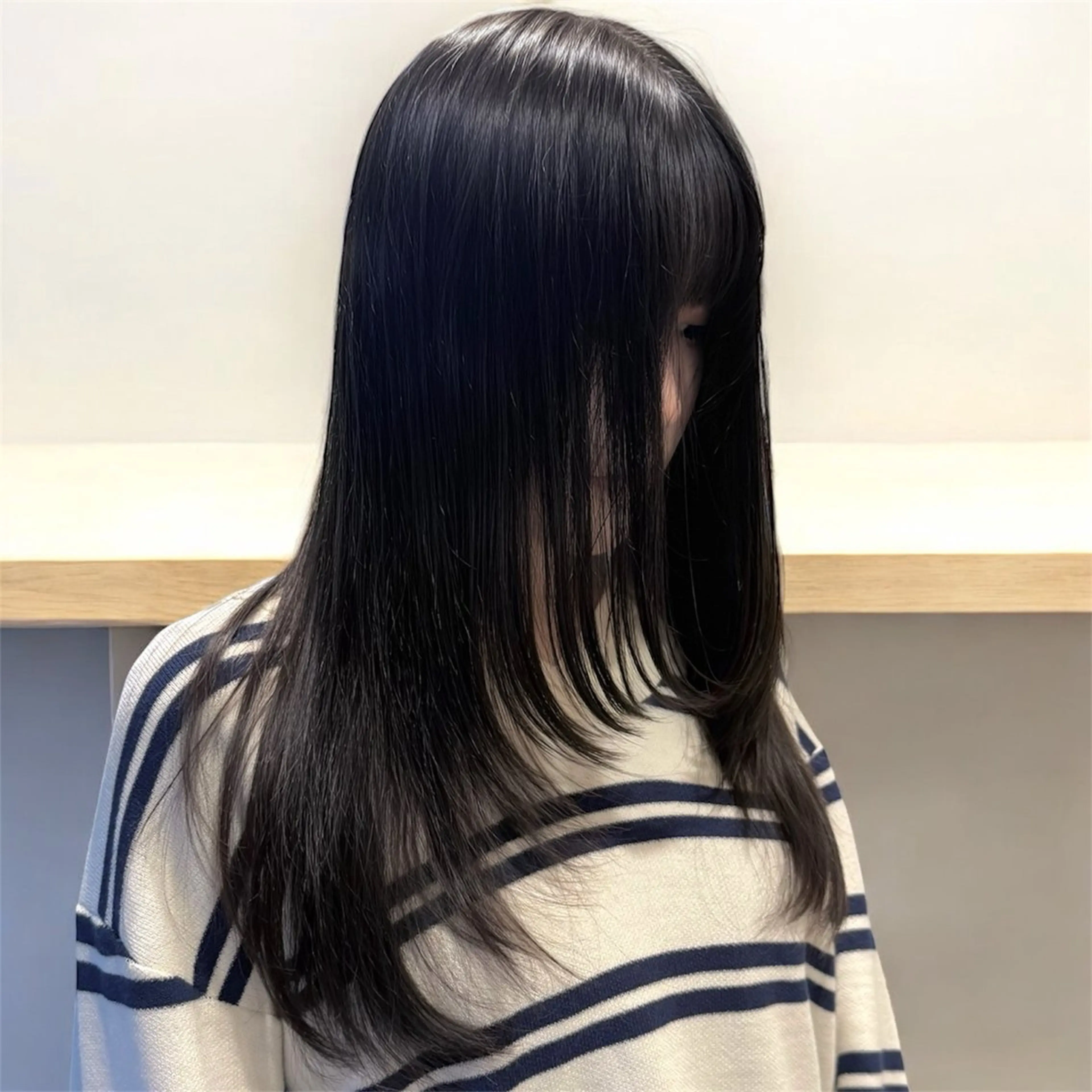 ロング ヘアアレンジ カット トリートメント ヘアセット 韓国ヘア/レイヤー 顔周りカット/ユキナのヘアスタイル