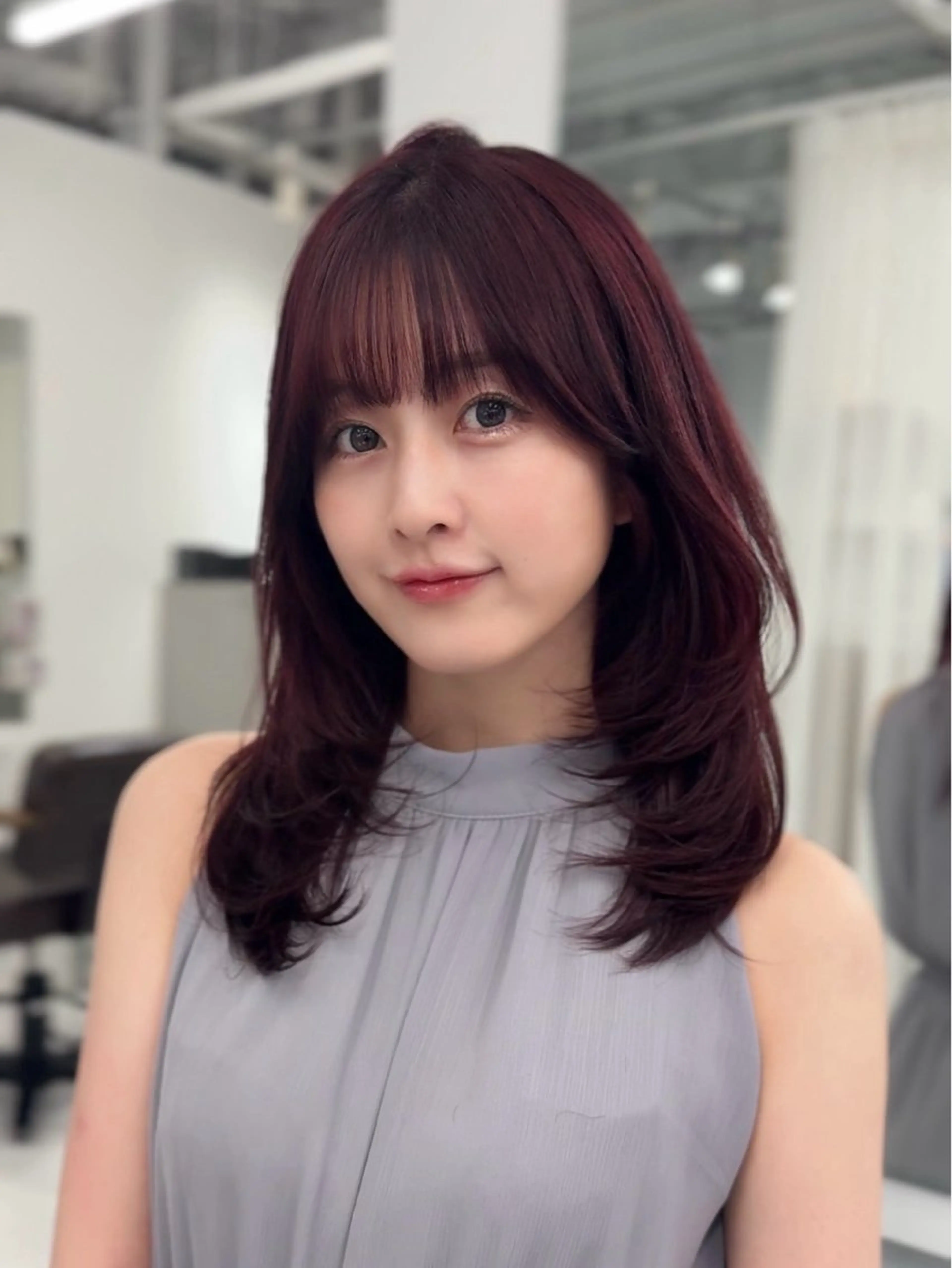 ミディアム 🍒ピンクベージュ /ベージュ🍒なつきのヘアスタイル