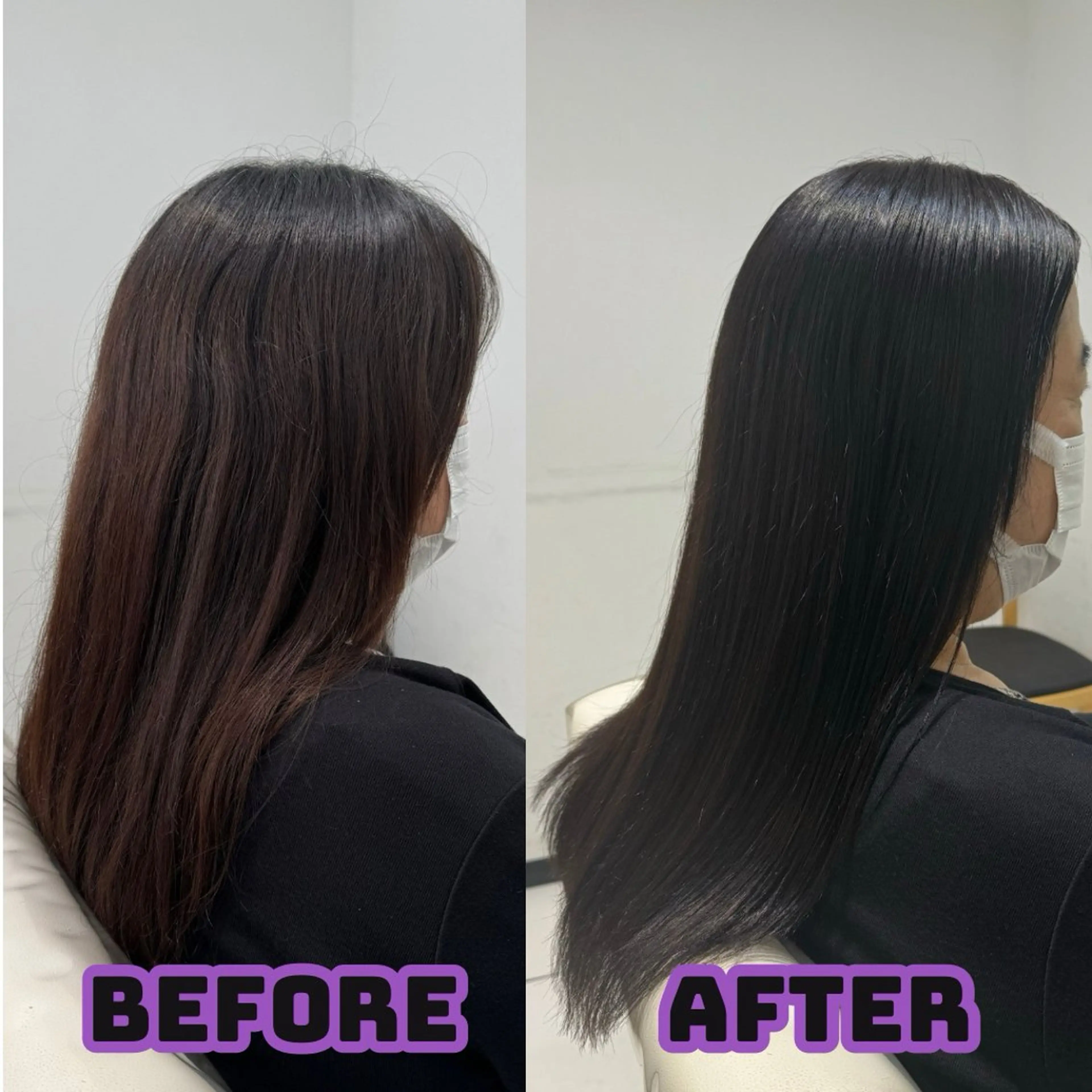 ミディアム YASU🍎CUT 赤系カラー/ヘアケアのヘアスタイル