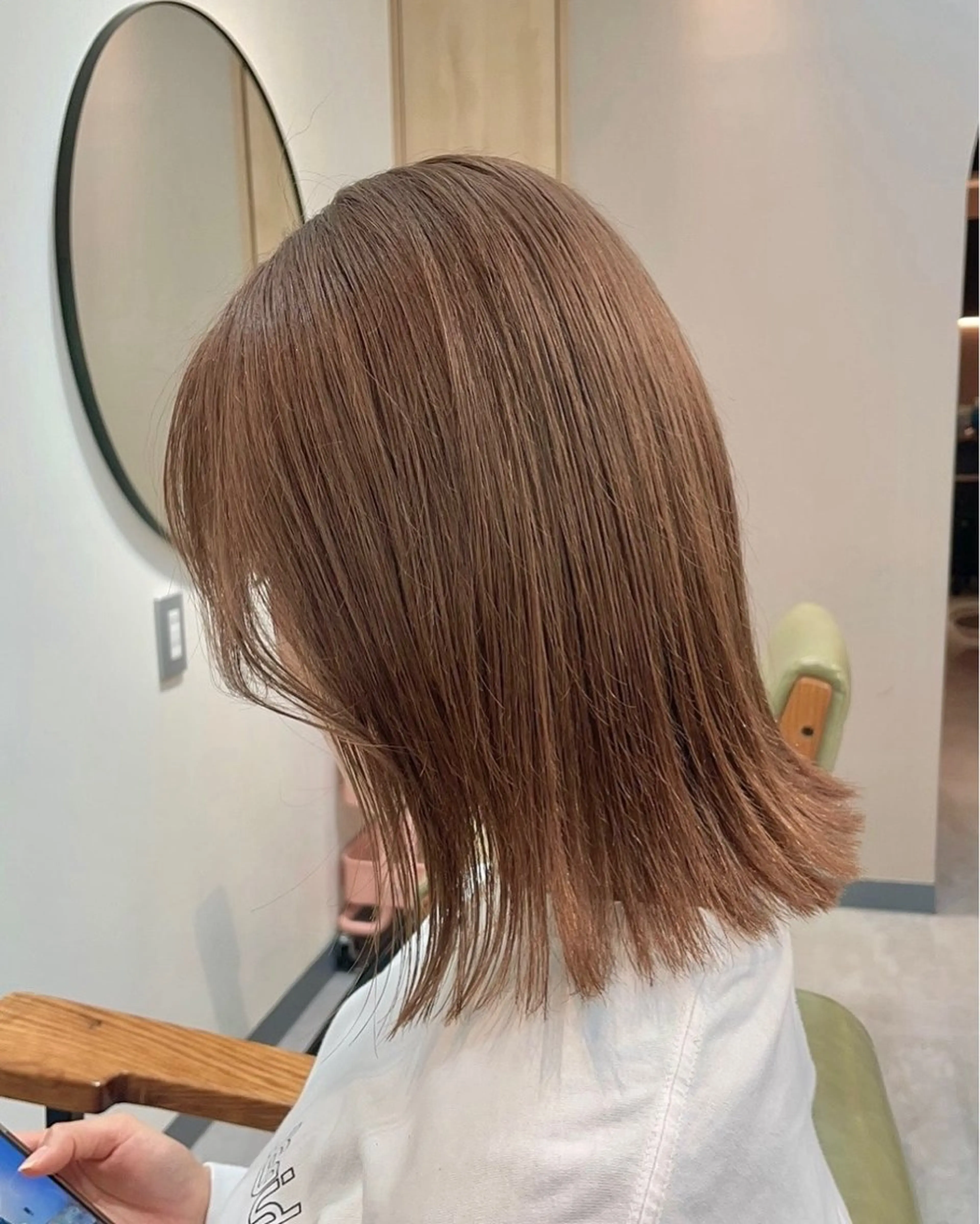 ミディアム カラー 韓国レイヤー 船橋 徒歩5分/小川友美のヘアスタイル