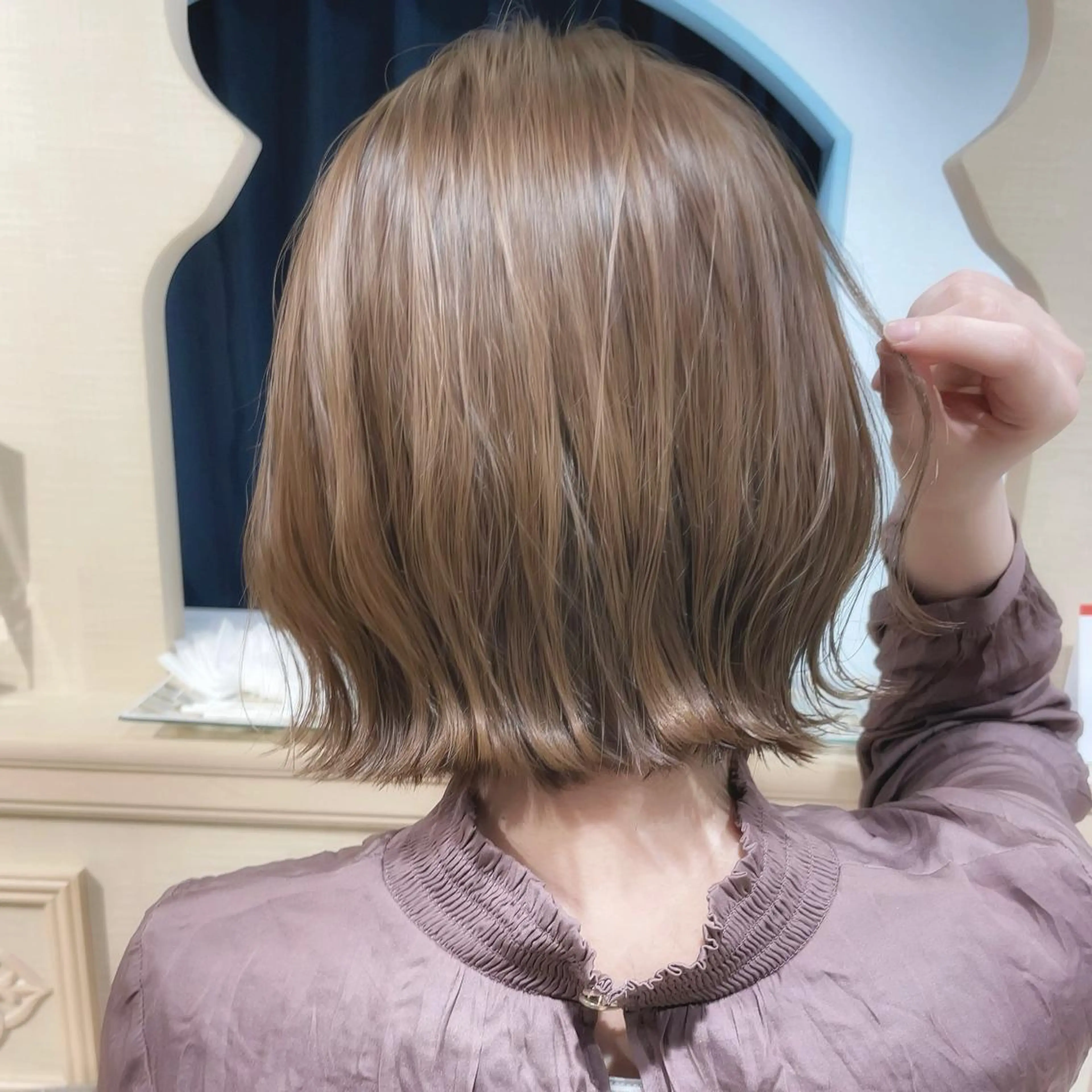 ショート カラー パーマ ヘアアレンジ キッズ ネイル マツエク・マツパ Lond jeloud 名古屋所属・髪質改善 の達人/杉原碧仁のヘアスタイル