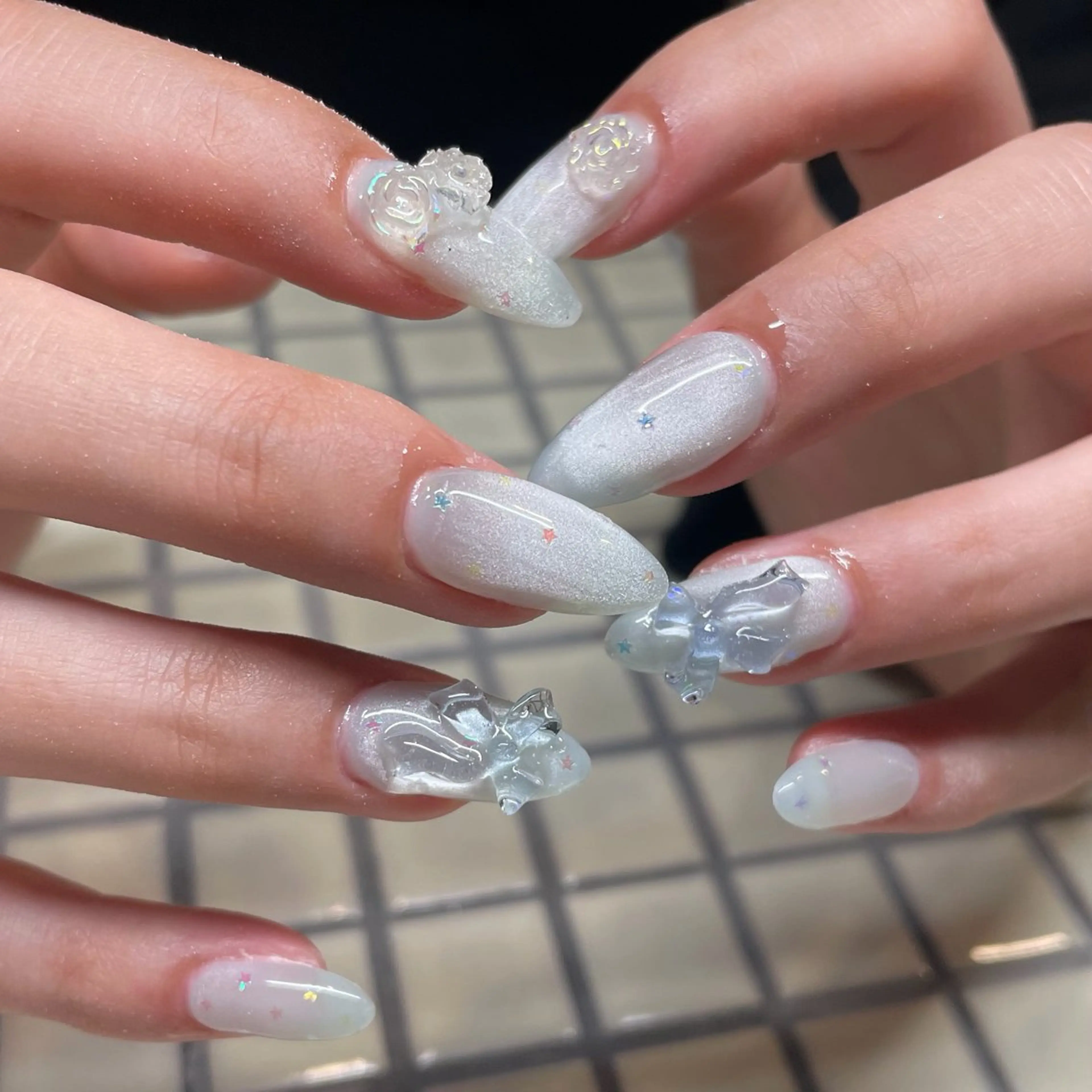 ネイル ー 葉のネイルデザイン