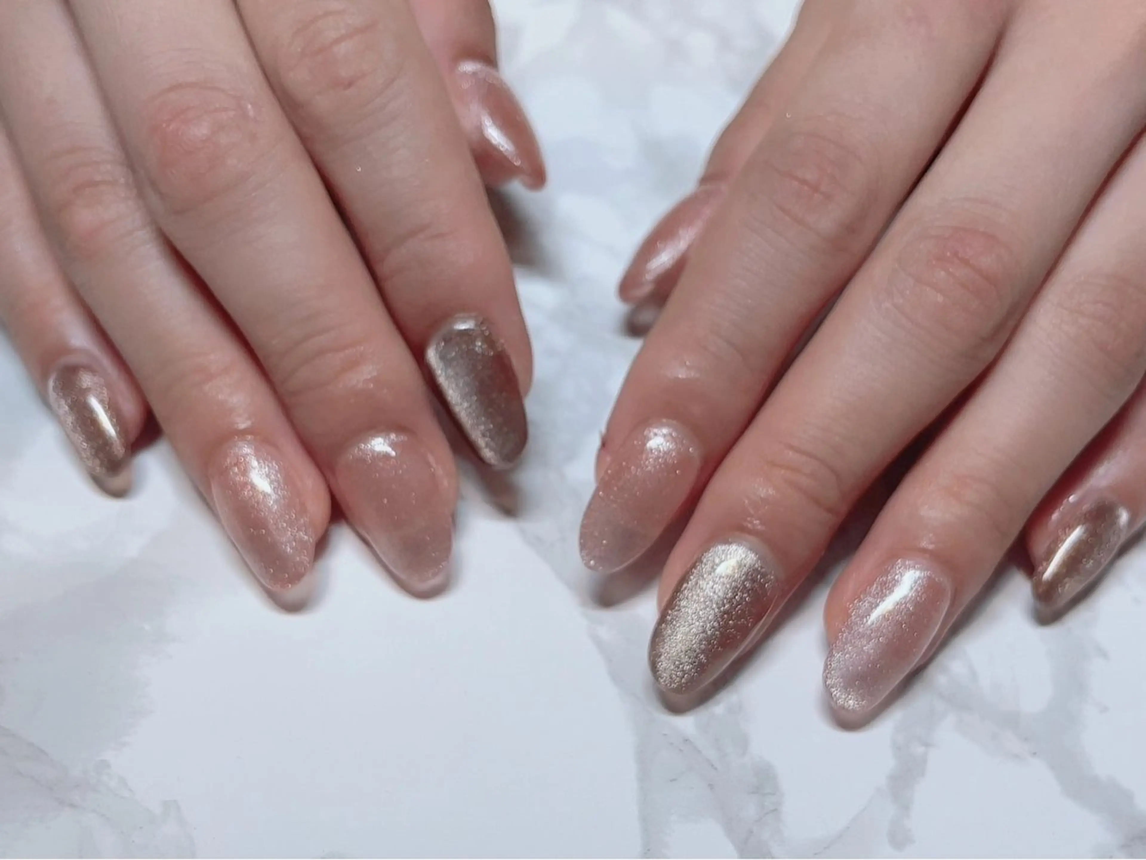 ミニモ限定★オフなし 【ジェル】マグネット又はフラッシュネイル 2色までの写真