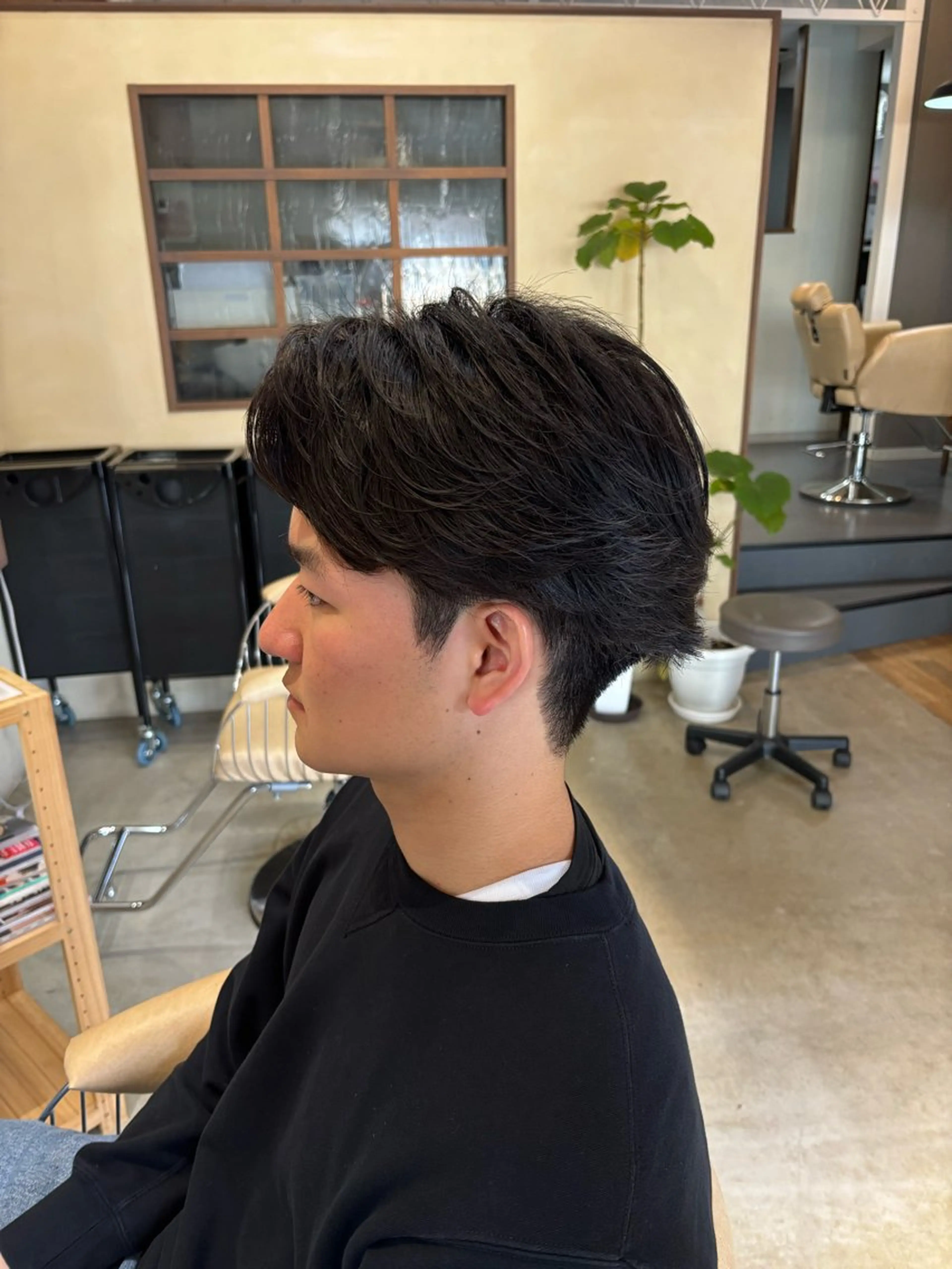 ショート メンズ カット パーマ 鹿児島 TSUBASAのヘアスタイル