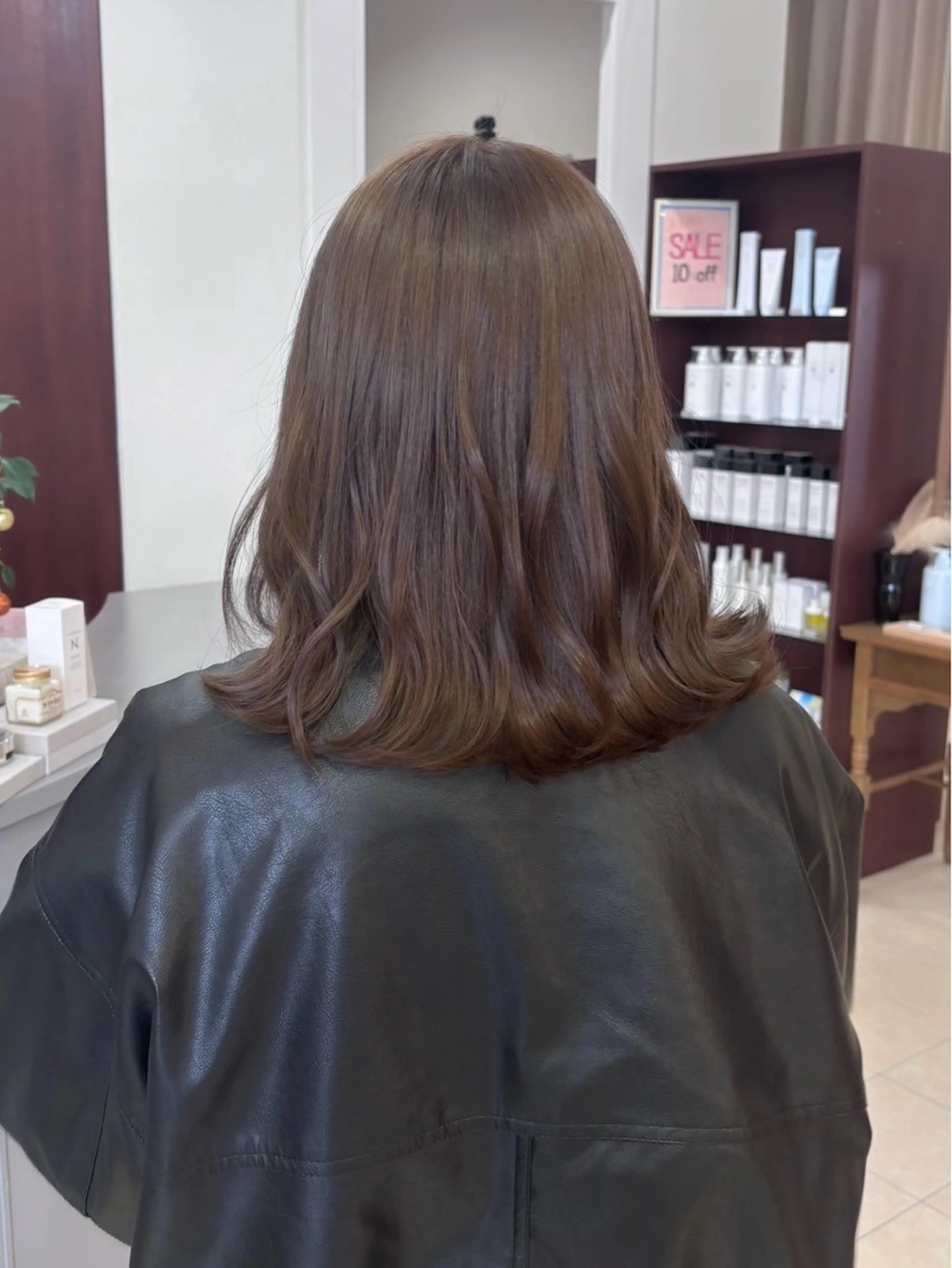 ミディアム alu yuinaのヘアスタイル