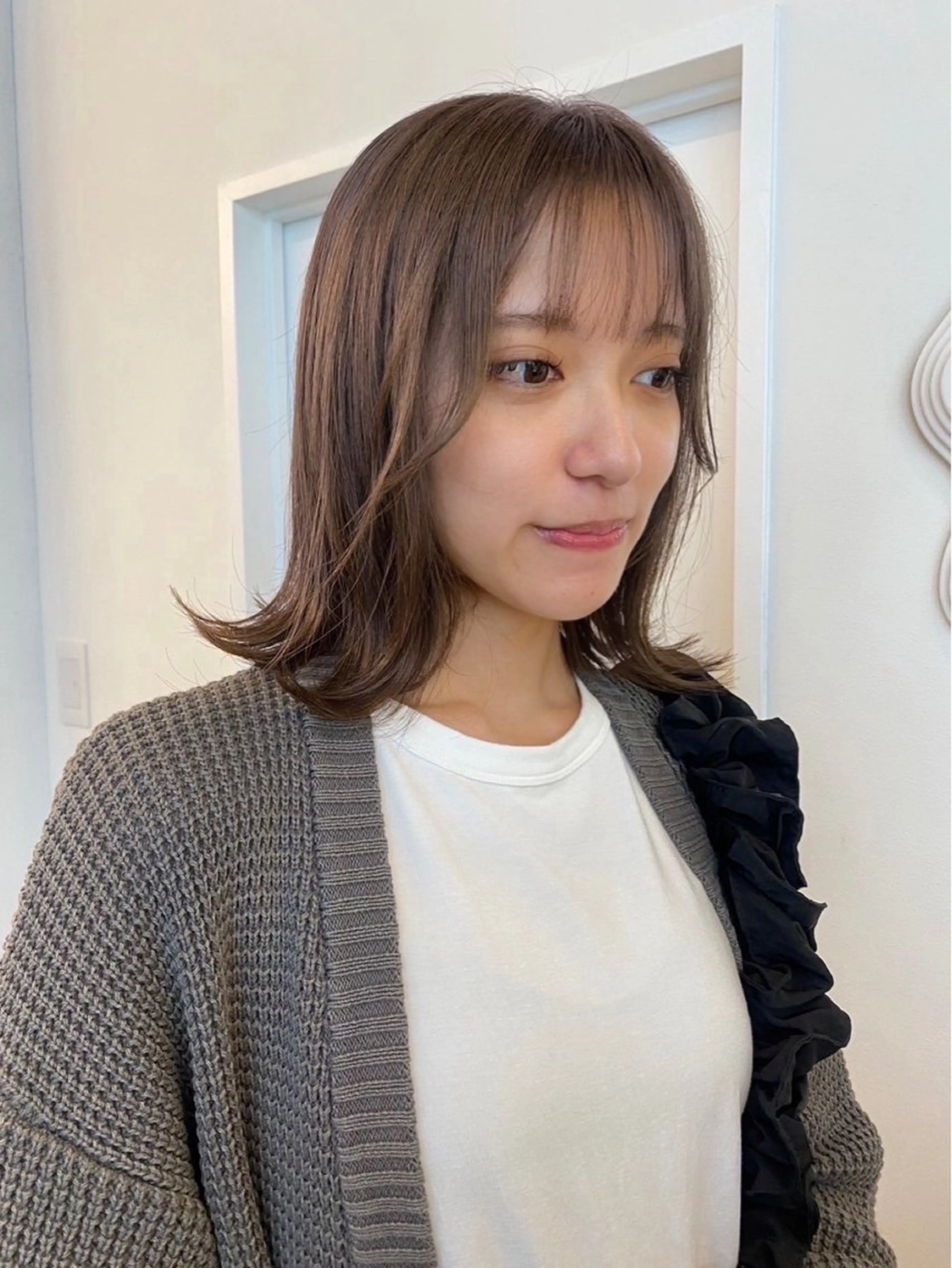 ミディアム カラー ichika/福岡 /透明感カラー🤎のヘアスタイル