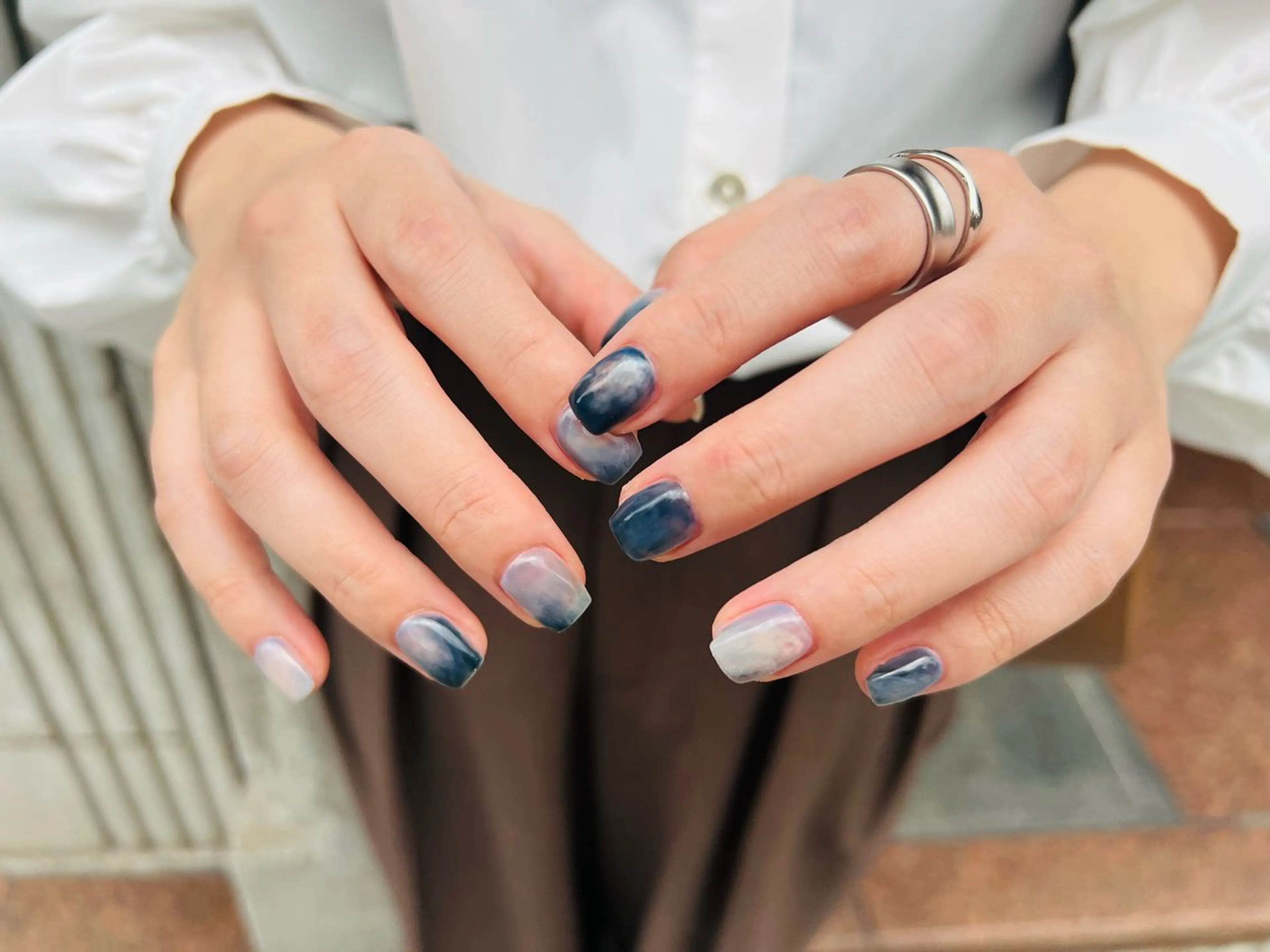ネイル ネイビー ハンドネイル i＋ söpö .nのネイルデザイン