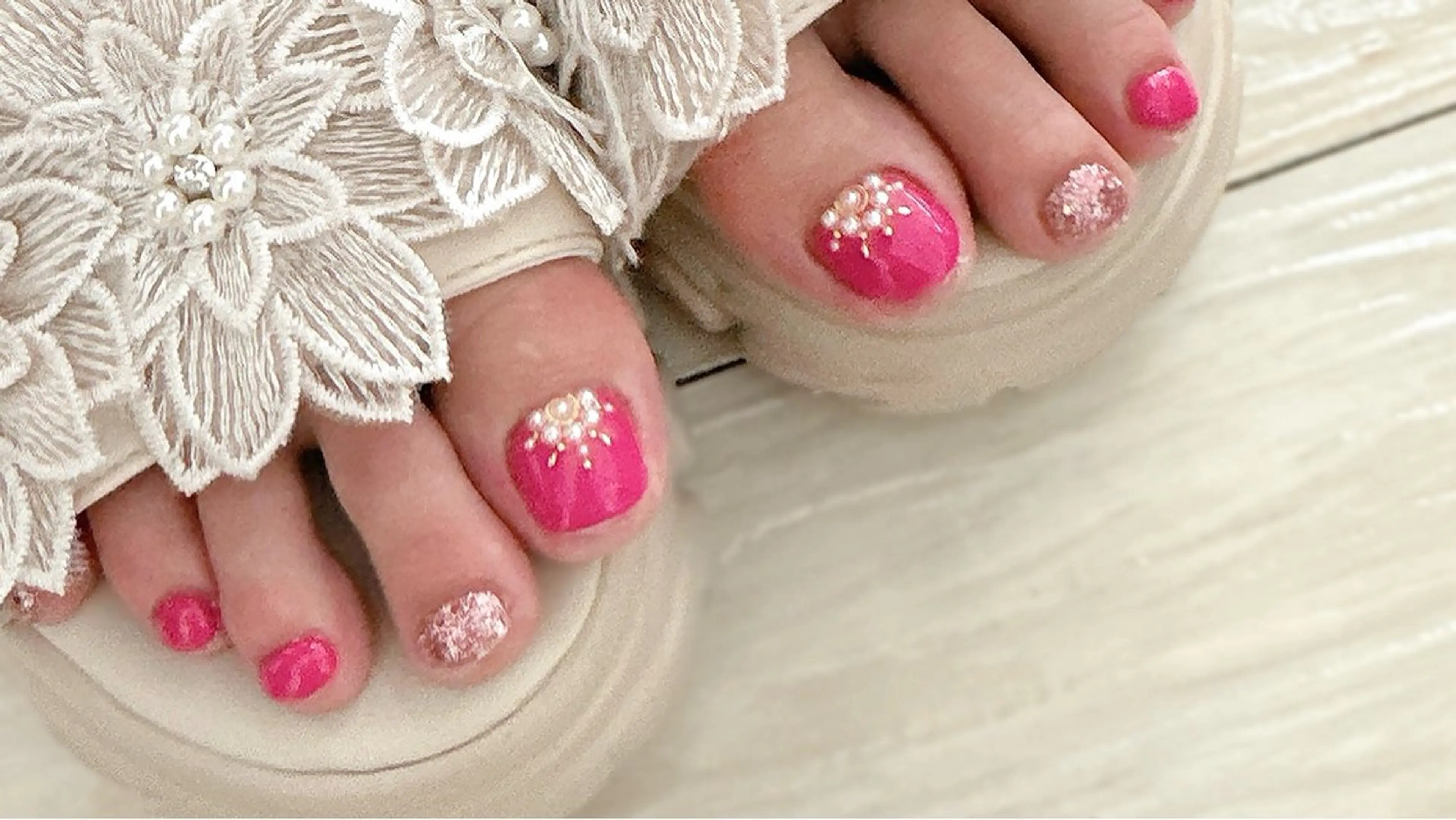 ネイル ピンク ハンドネイル emunail 東梅田/西天満のネイルデザイン