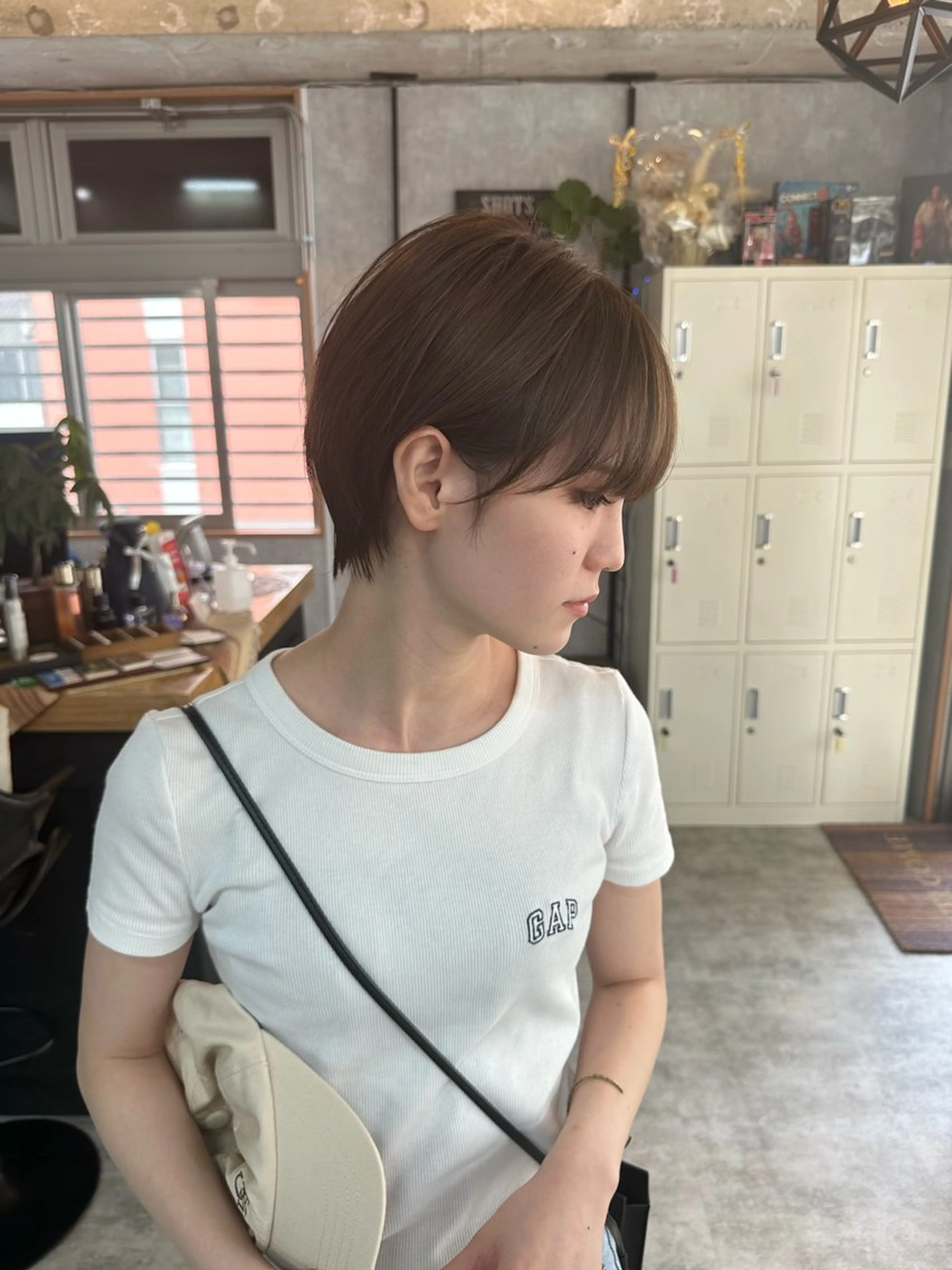ショート 切りっぱなしボブ ショートボブ ハンサムショート 丸みショート ボブ モテ髪/ボブ/ショー ト/アダチフウトのヘアスタイル