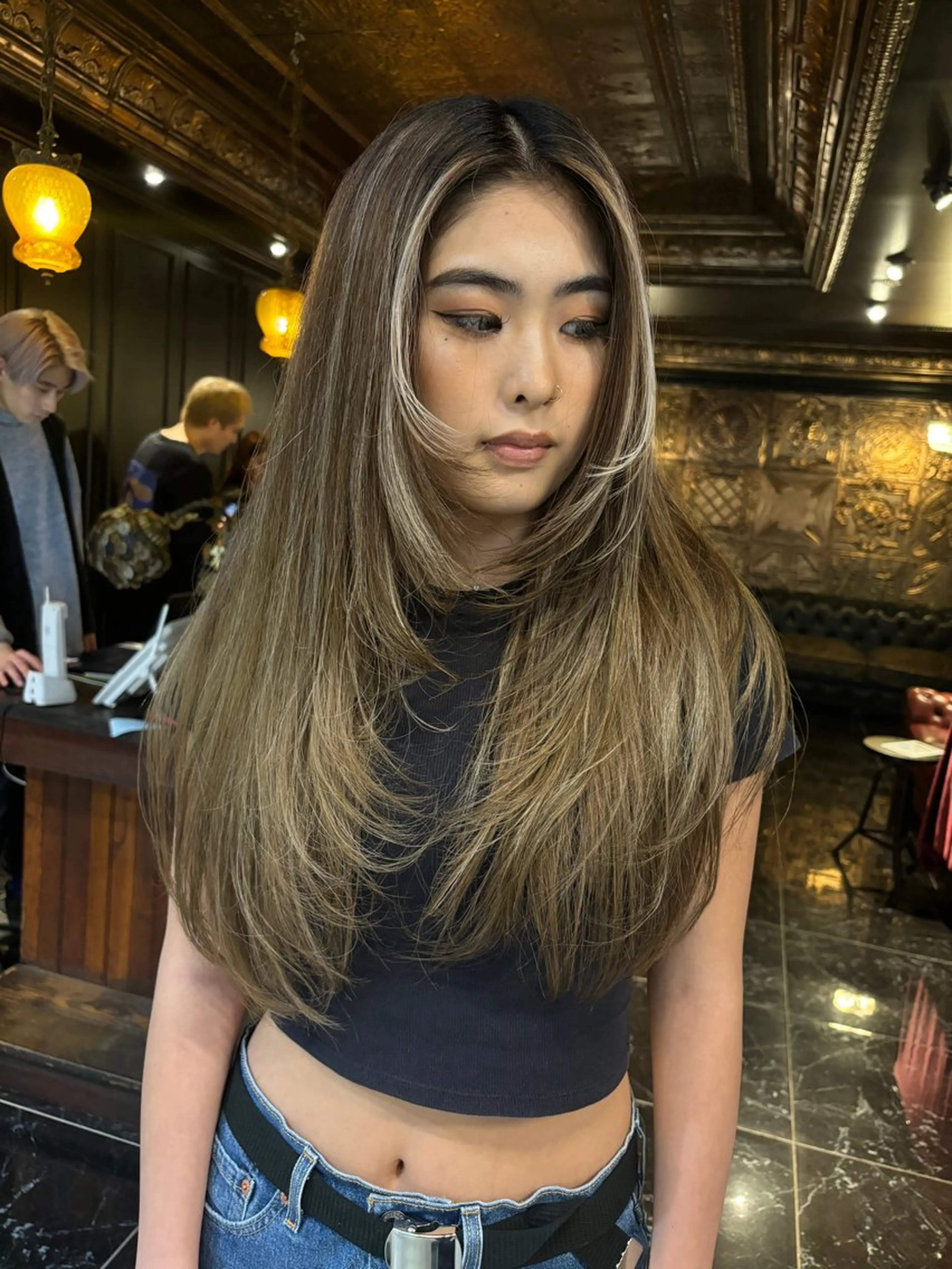 ロング カット ヘアカラー トリートメント デザインレイヤー/ KOSUKEのヘアスタイル