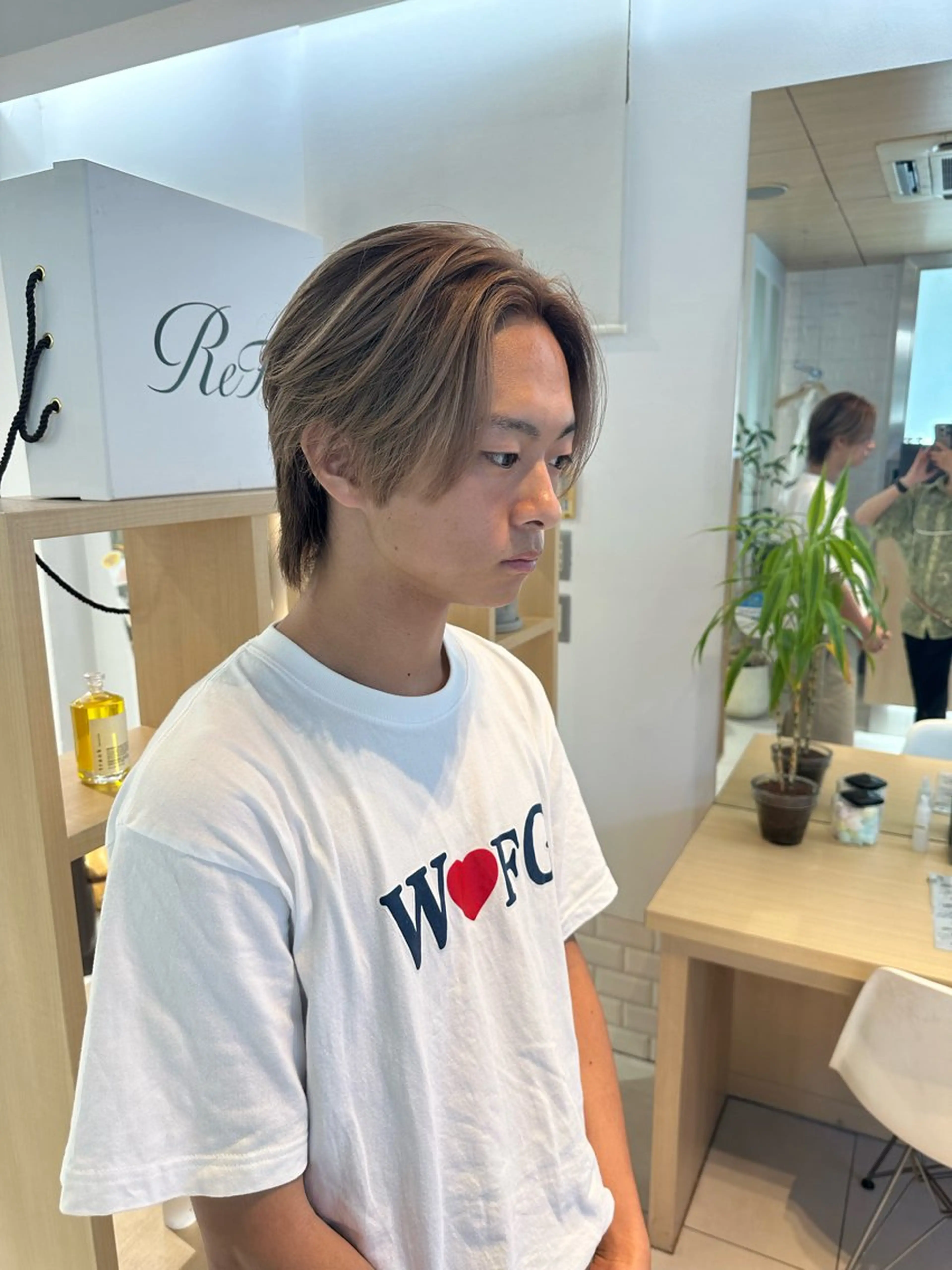 カラー バレイヤージュ ブリーチ ハイライトカラー ヘアカラー トリートメント 山下恋佳/矢場町/ ブリーチ/ショートのヘアスタイル