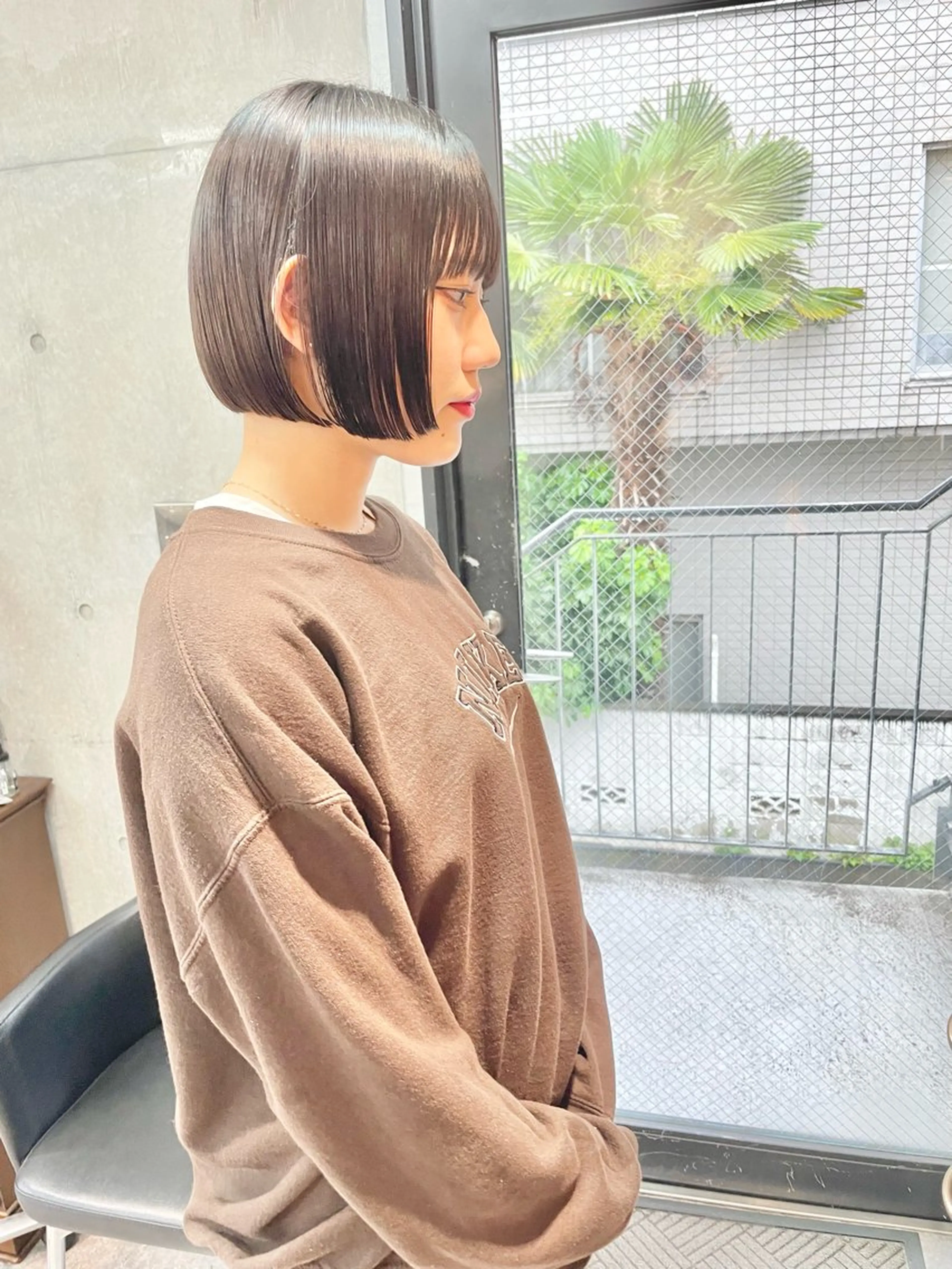 ショート カラー 切りっぱなしボブ ボブ ショートヘア カット ヘアカラー トリートメント ショートボブ髪質改善 縮毛矯正のプロ山道潤のヘアスタイル