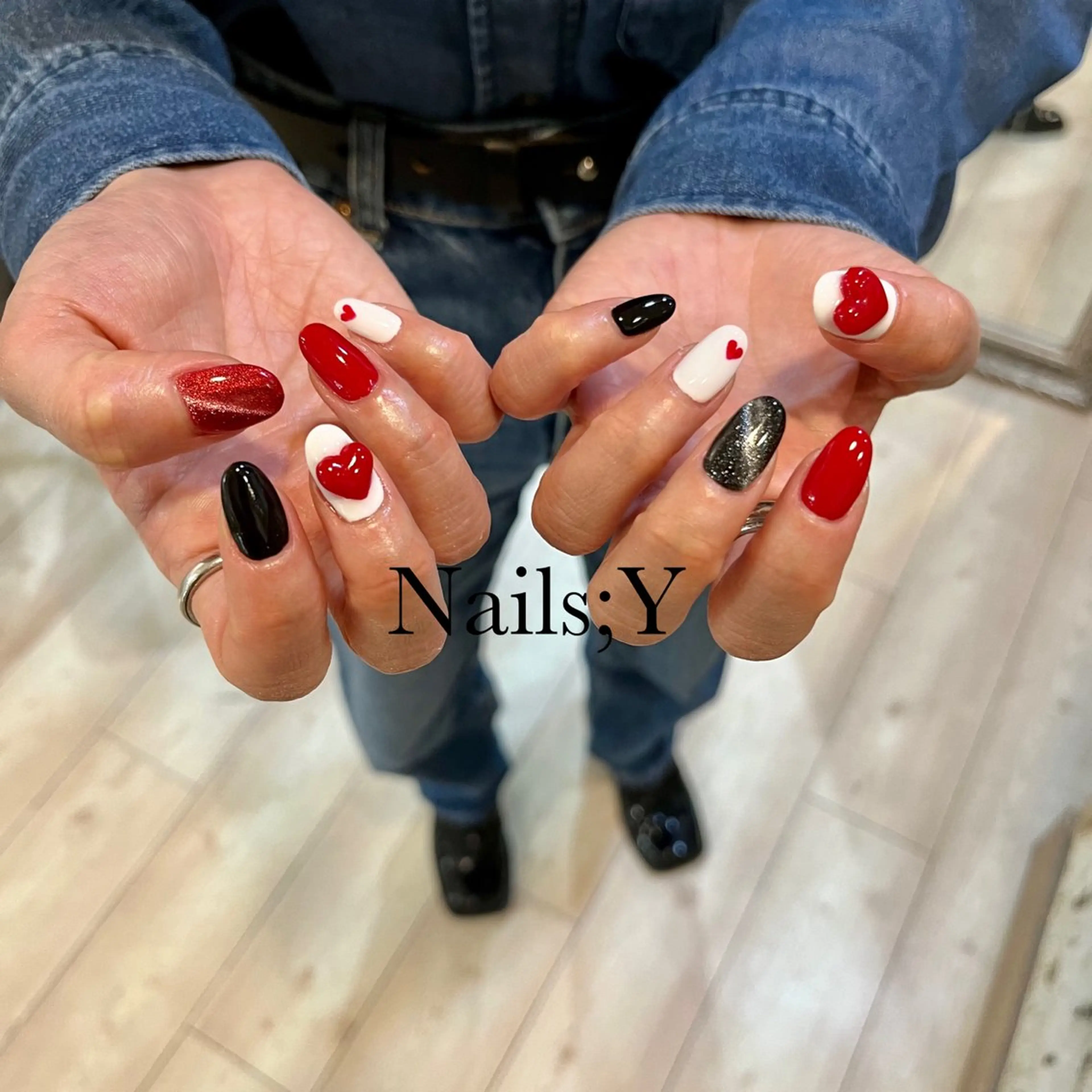 ネイル ハート yo koのネイルデザイン